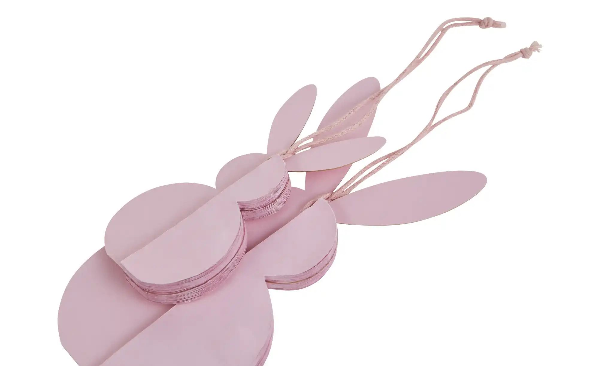Thumbnail - HOME STORY 2er Set Waben-Osterhase   ¦ rosa/pink ¦ Papier ¦ Maße (cm): H: 15 Oster-Artikel - Höffner