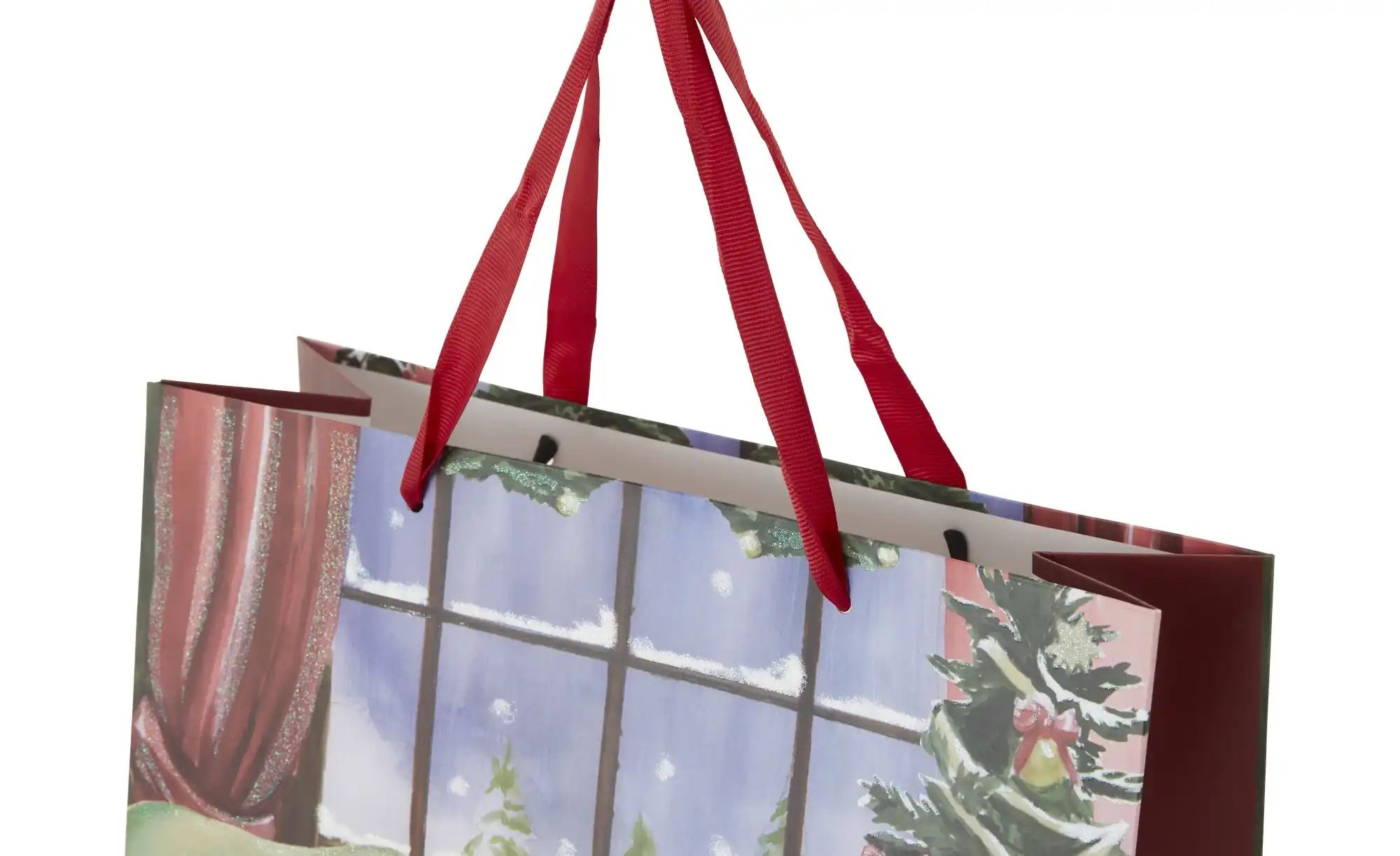 Thumbnail - Weihnachtsgeschenktüte Bärchen   ¦ mehrfarbig ¦ Papier ¦ Maße (cm): B: 26 H: 32 Weihnachten - Höffner