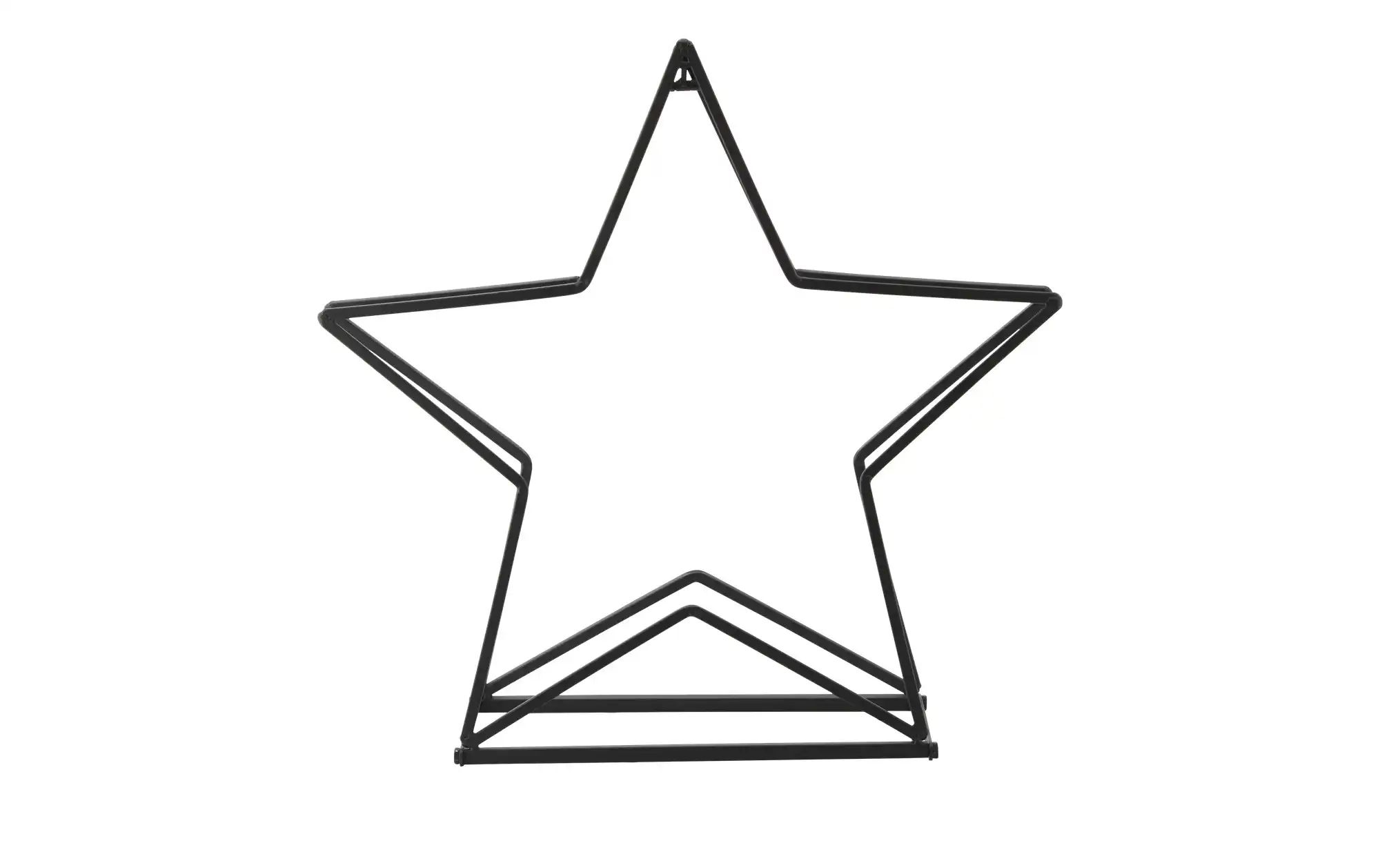 Kaminholzregal Stern   ¦ schwarz ¦ Maße (cm): B: 64 H: 62,5 T: 20.0 Weihnac günstig online kaufen