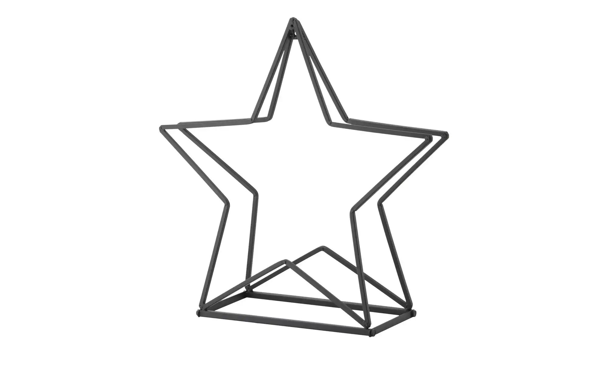 Thumbnail - Kaminholzregal Stern   ¦ schwarz ¦ Maße (cm): B: 64 H: 62,5 T: 20.0 Weihnachten - Höffner