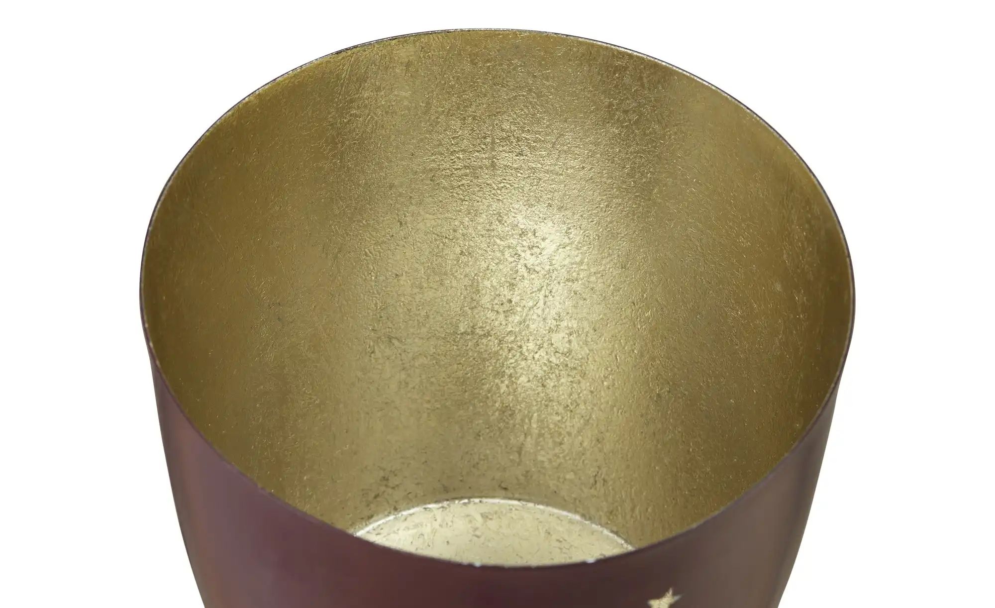 HOME STORY Teelichthalter   ¦ lila/violett ¦ Metall ¦ Maße (cm): H: 13  Ø: günstig online kaufen