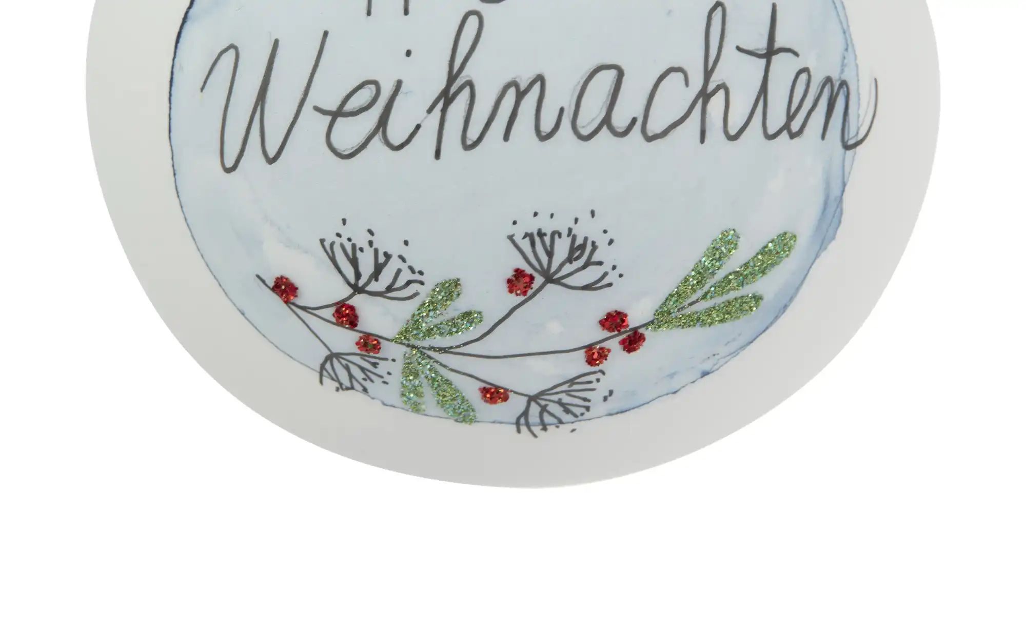 Thumbnail - Weihnachtsbaumkugel   ¦ weiß ¦ Glas,Aluminium Ø: 7 Weihnachten - Höffner