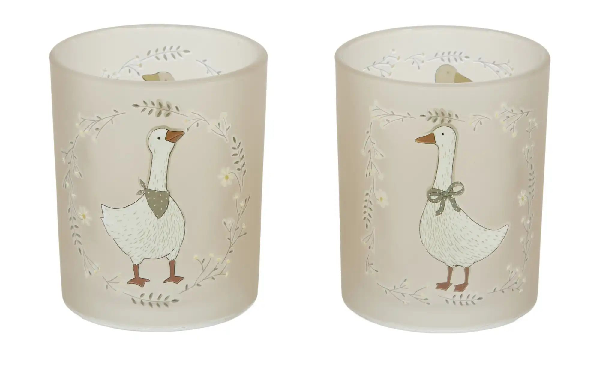 Windlicht Goosie  sortiert   ¦ grau ¦ Glas ¦ Maße (cm): H: 8,3  Ø: 7.2 Acce günstig online kaufen