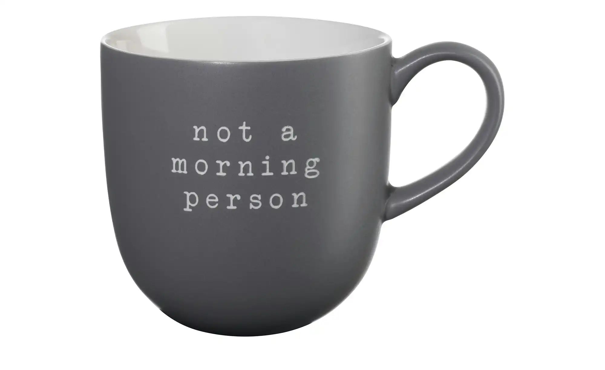 Tasse   ¦ grau ¦ Porzellan ¦ Maße (cm): H: 9,5  Ø: 9.5 Geschirr > Einzelges günstig online kaufen