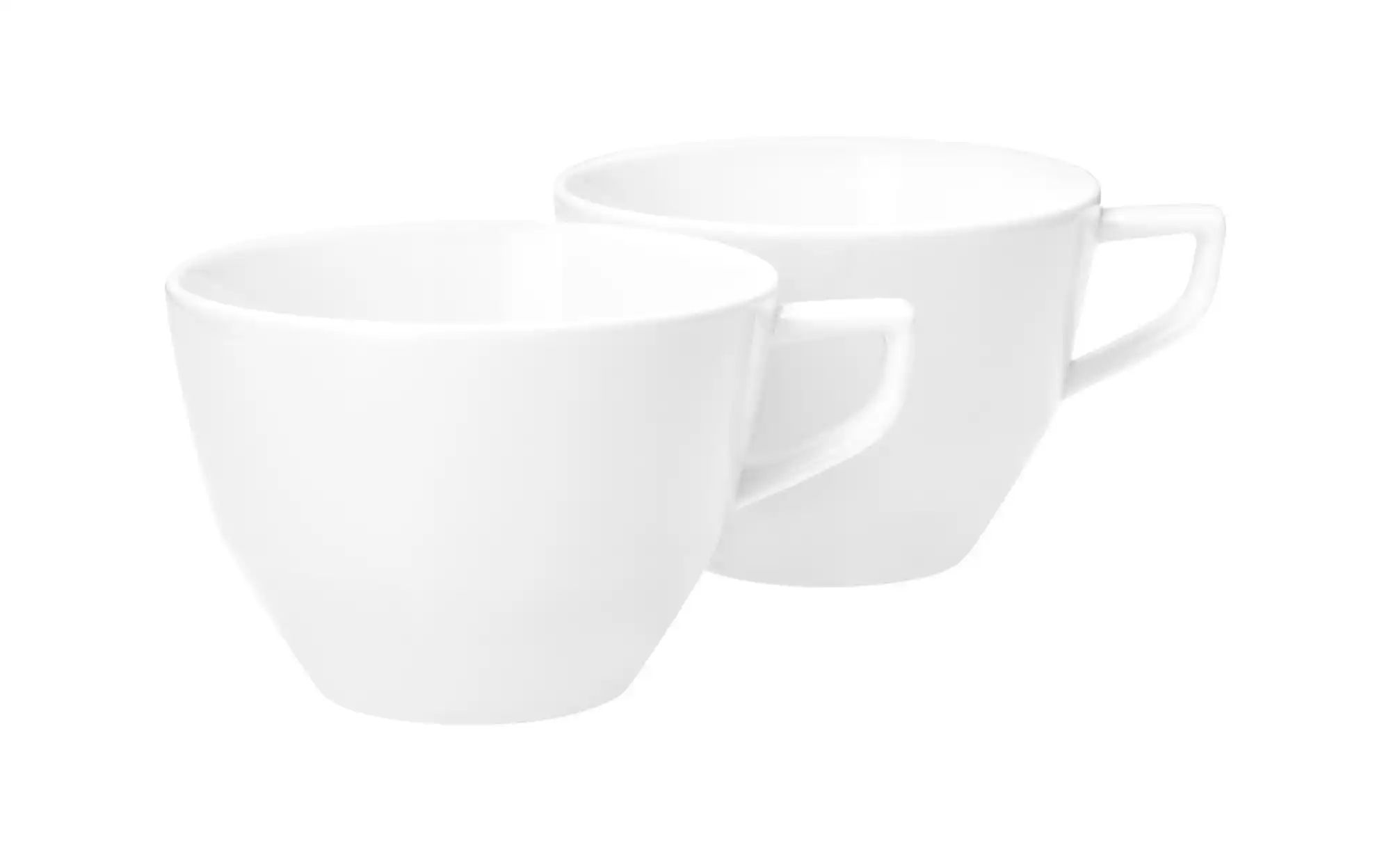 JOOP! Tasse 2er-Set   ¦ weiß ¦ Porzellan ¦ Maße (cm): B: 9,3 H: 6,5 Geschir günstig online kaufen