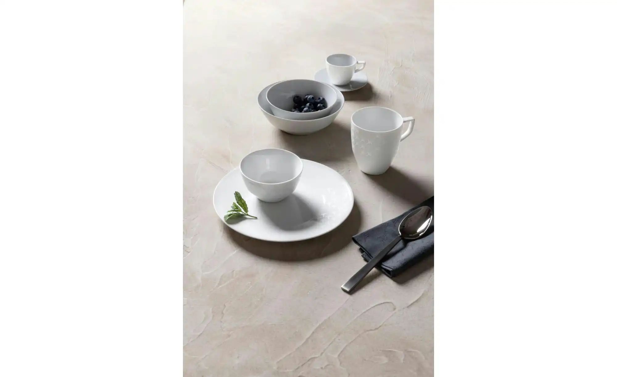JOOP! Becher 2er-Set   ¦ weiß ¦ Porzellan ¦ Maße (cm): B: 8,5 H: 9,5 Geschi günstig online kaufen