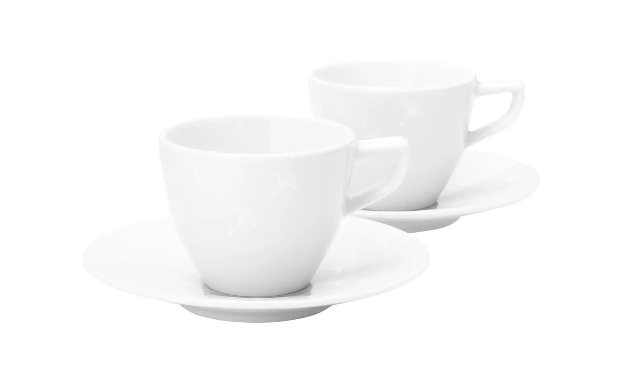 JOOP! Espressotasse 2er-Set   ¦ weiß ¦ Porzellan ¦ Maße (cm): B: 1 H: 5 Ges günstig online kaufen