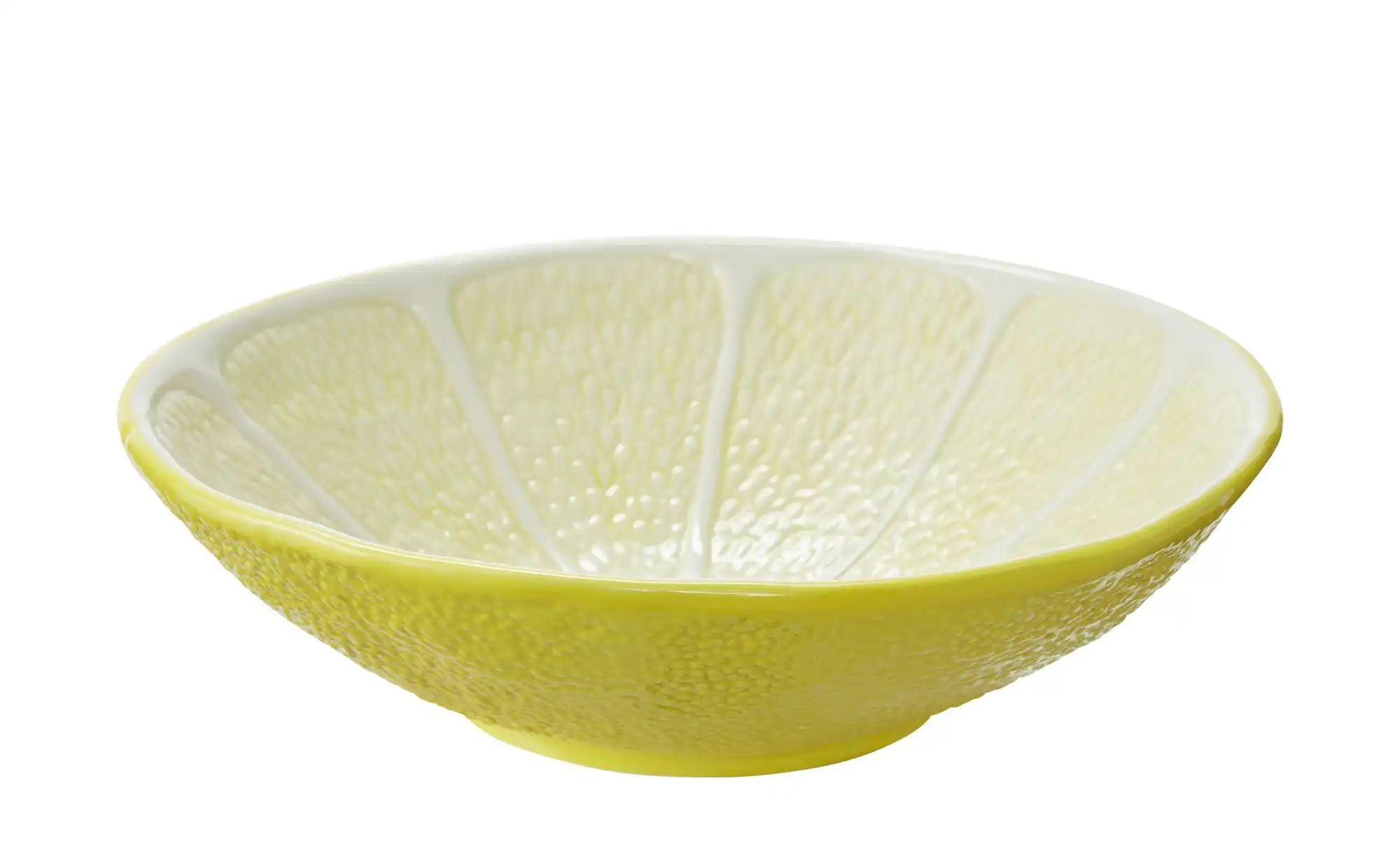 HOME STORY Zitronenschale L   ¦ gelb ¦ Dolomite ¦ Maße (cm): B: 24 H: 6 Acc günstig online kaufen