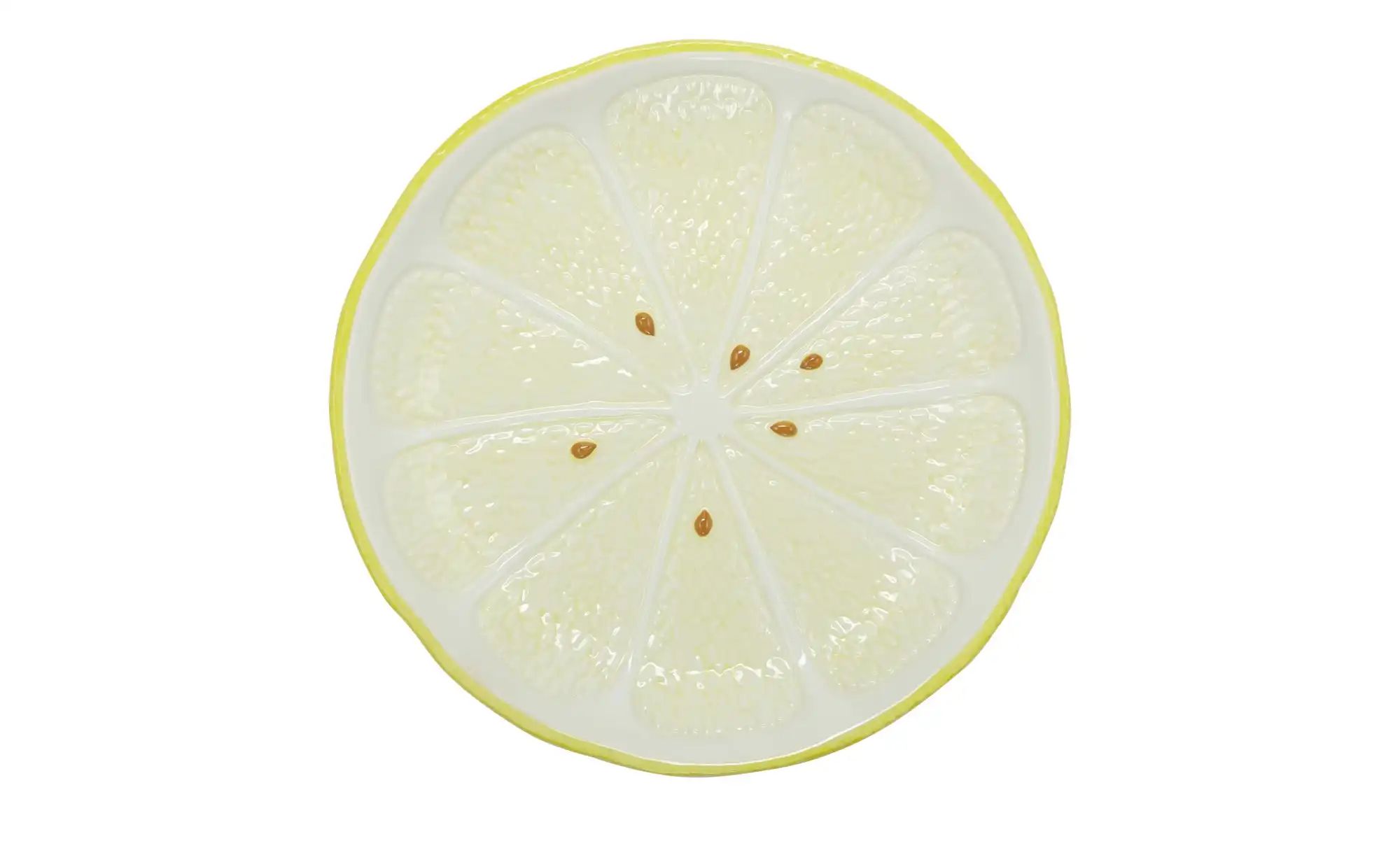 HOME STORY Zitronenteller S   ¦ gelb ¦ Dolomite ¦ Maße (cm): B: 18,5 H: 2,5 günstig online kaufen