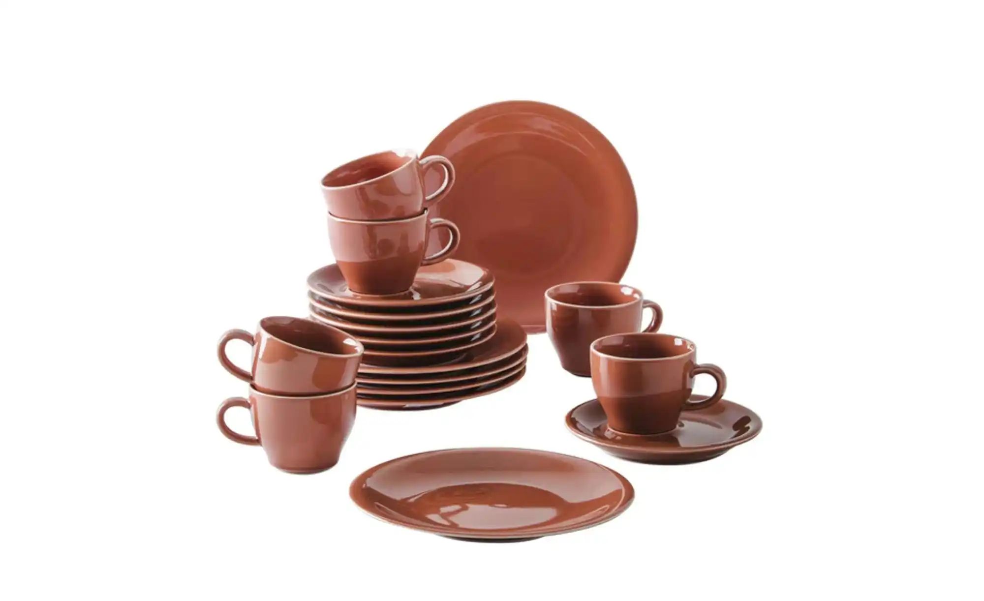 Kahla Untertasse  Homestyle ¦ rot ¦ Porzellan ¦ Maße (cm): B: 16 H: 2,2 Ges günstig online kaufen