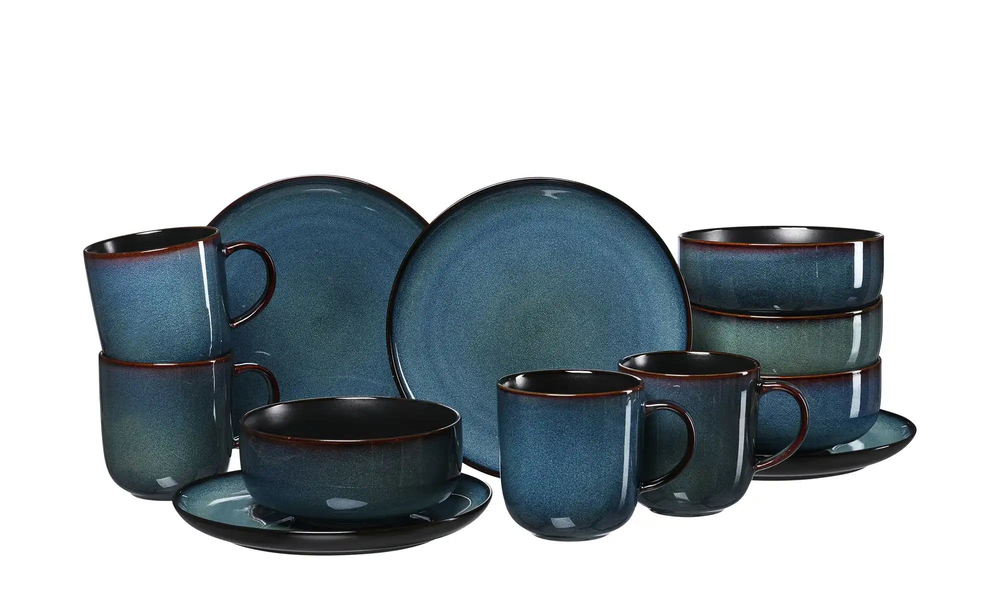 Ritzenhoff & Breker Frühstücksset 12-teilig Bali ¦ blau ¦ Steinzeug/Steingu günstig online kaufen