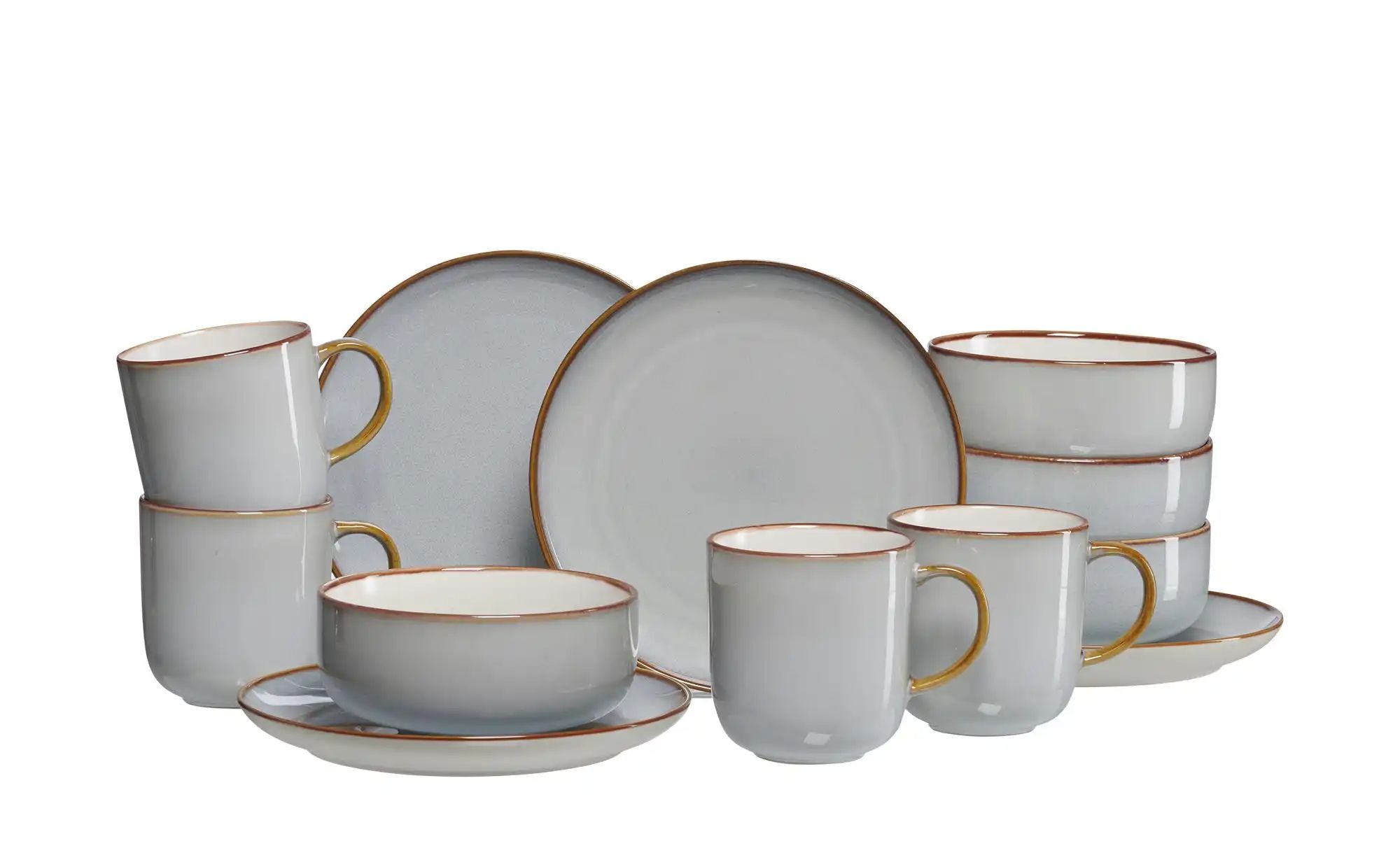Ritzenhoff & Breker Frühstücksset 12-teilig Portofino ¦ grau ¦ Steinzeug/St günstig online kaufen