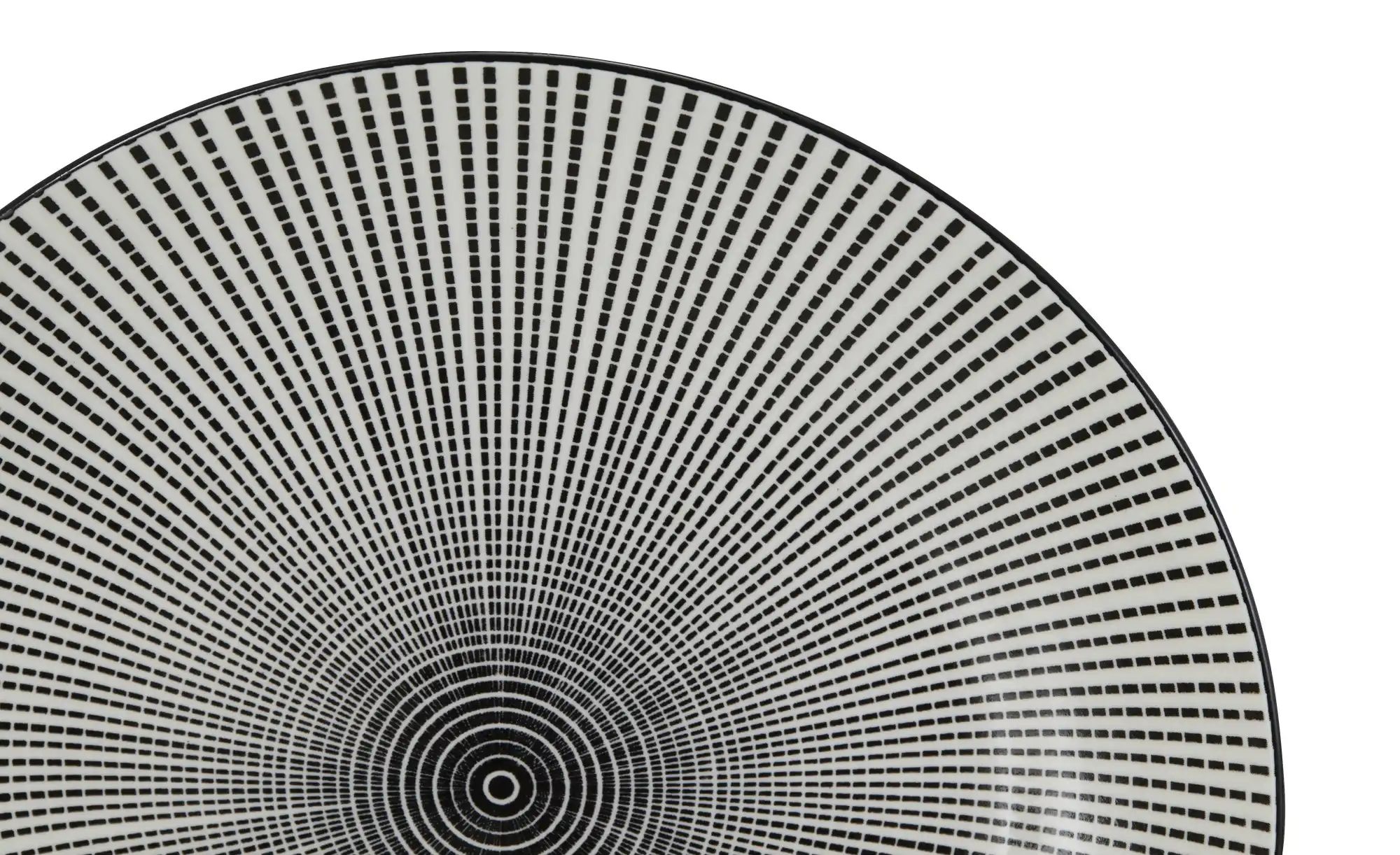 Thumbnail - KHG Speiseteller 4er Set Vario ¦ schwarz ¦ Porzellan ¦ Maße (cm): H: 2,5  Ø: 26.5 Geschirr > Teller - Höffner