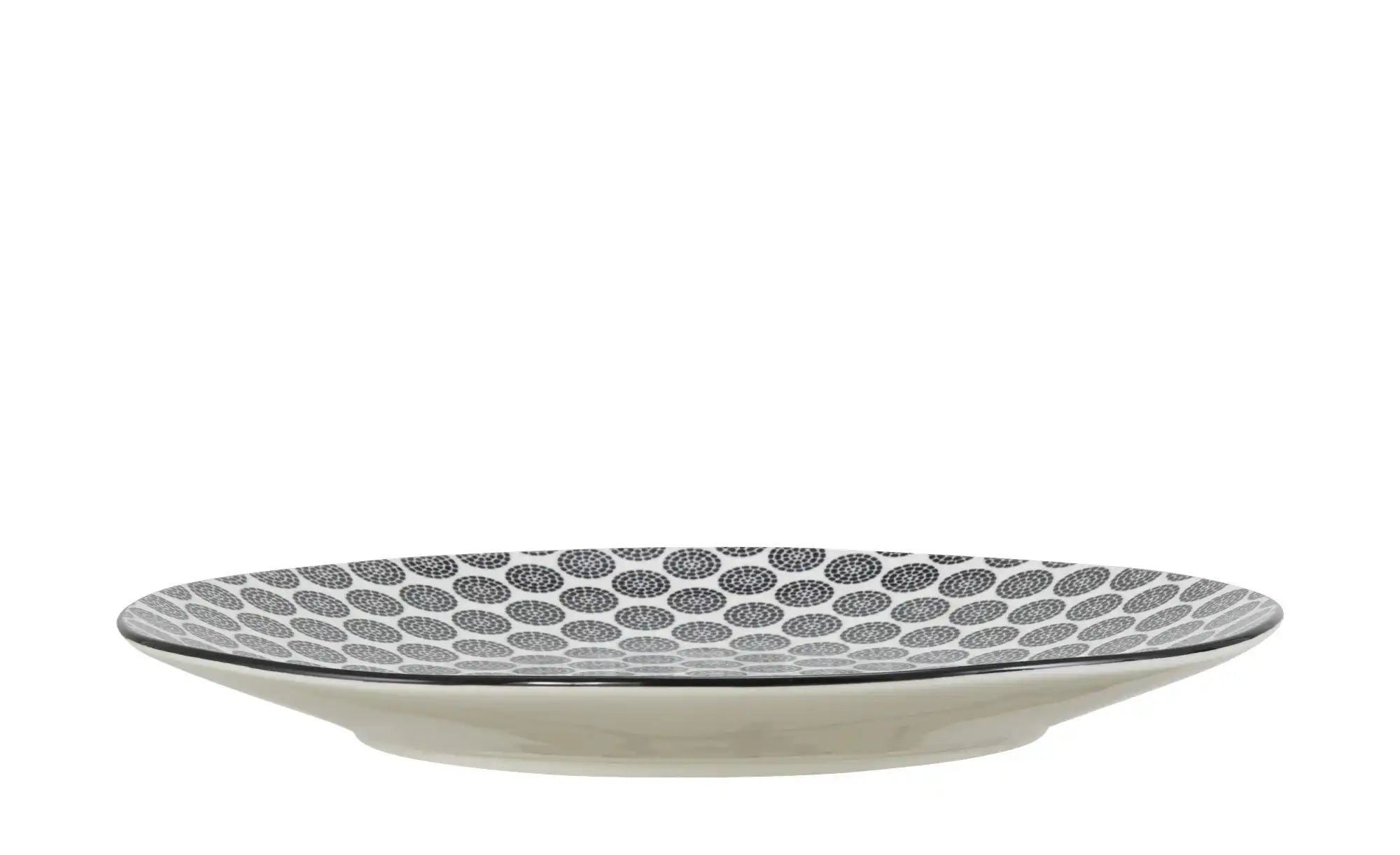 Thumbnail - KHG Speiseteller 4er Set Vario ¦ schwarz ¦ Porzellan ¦ Maße (cm): H: 2,5  Ø: 26.5 Geschirr > Teller - Höffner