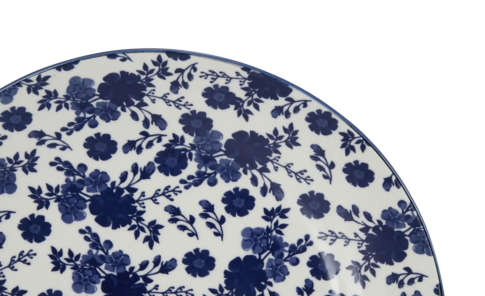 KHG Speiseteller 4er Set Vario ¦ blau ¦ Porzellan ¦ Maße (cm): H: 2,5  Ø: 2 günstig online kaufen