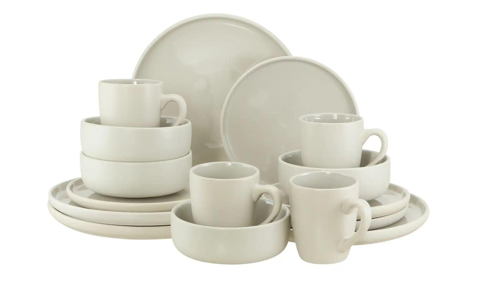 Peill+Putzler Kombiservice  16-teilig  Sardara ¦ schwarz ¦ Steinzeug/Steing günstig online kaufen