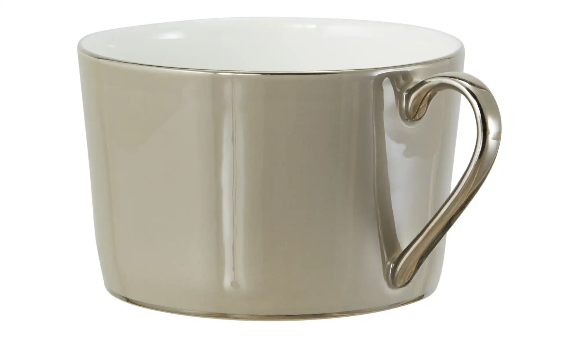 Peill+Putzler Sammeltasse   ¦ grau ¦ Porzellan ¦ Maße (cm): H: 6,5  Ø: 18.5 günstig online kaufen
