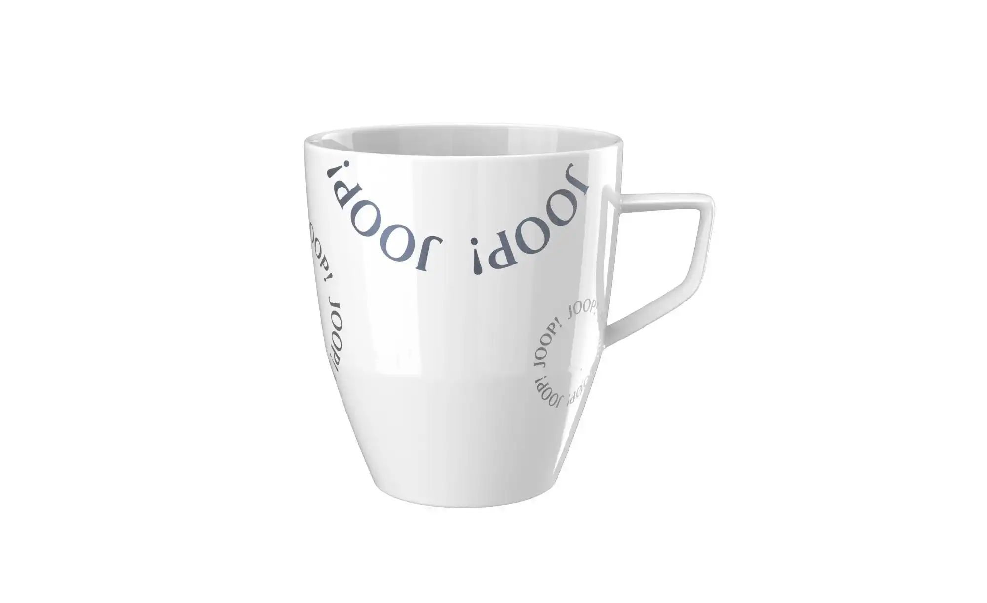 JOOP! Becher   ¦ weiß ¦ Porzellan ¦ Maße (cm): B: 8,5 H: 9,5 Geschirr > Bec günstig online kaufen