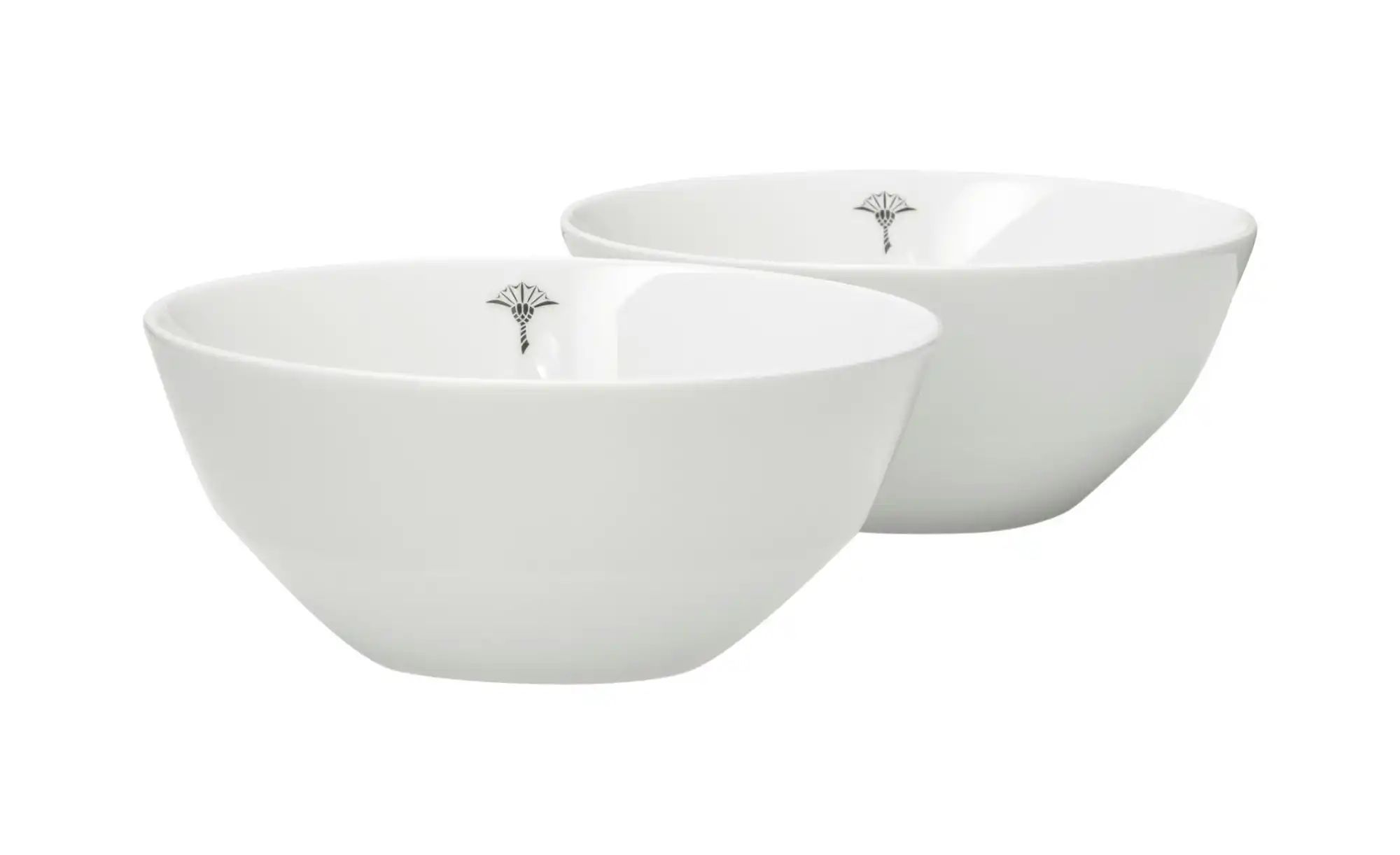 JOOP! Schale 2er-Set   ¦ weiß ¦ Porzellan ¦ Maße (cm): B: 13 H: 5,5 Geschir günstig online kaufen