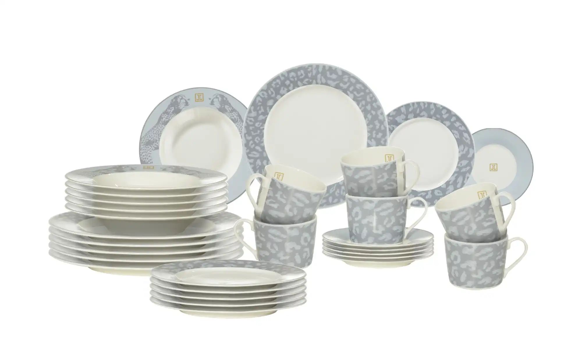 Jette Home Kombigeschirr  Jette ¦ blau ¦ Porzellan ¦ Maße (cm): B: 21 H: 25 günstig online kaufen