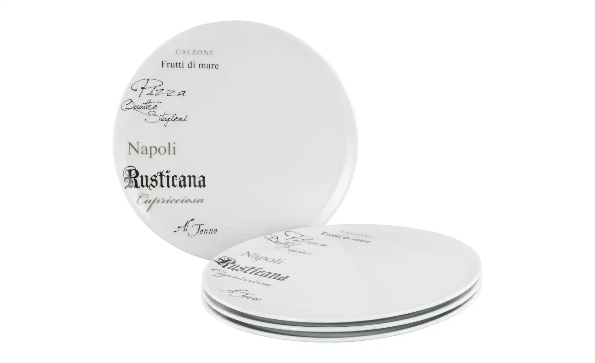 CreaTable Pizzateller  Europa ¦ weiß ¦ Porzellan ¦ Maße (cm): B: 35 H: 18 G günstig online kaufen