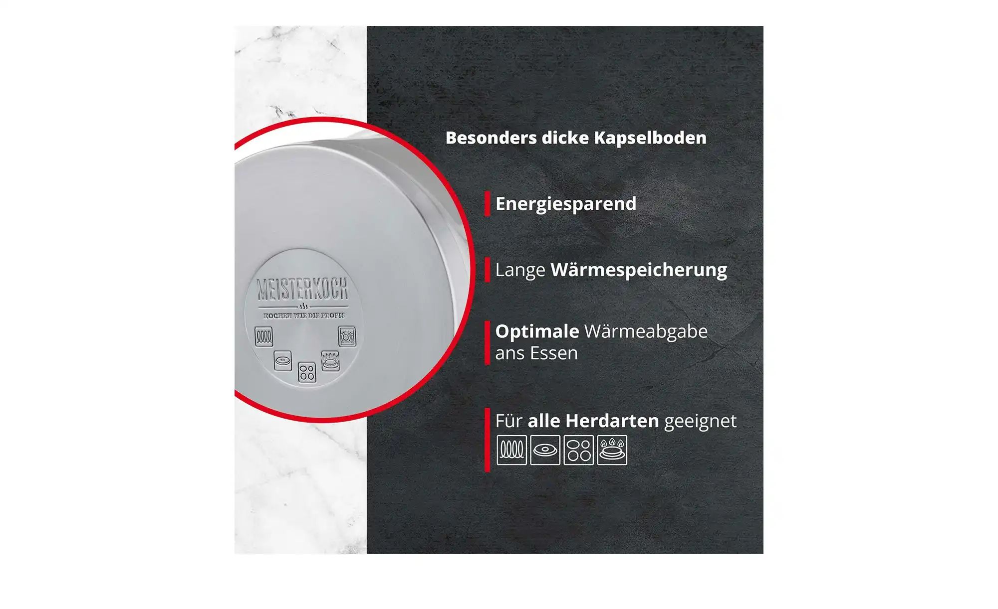 Thumbnail - Meisterkoch Topfset MODUS ¦ silber ¦ Edelstahl Töpfe & Pfannen & Zubehör > Topf und Pfannen-Sets - Höffner