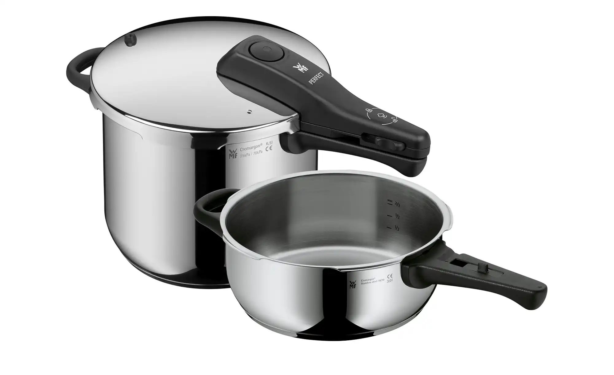 WMF Schnellkochtopf-Set  Perfect ¦ silber ¦ Edelstahl Ø: 22 Töpfe & Pfannen günstig online kaufen