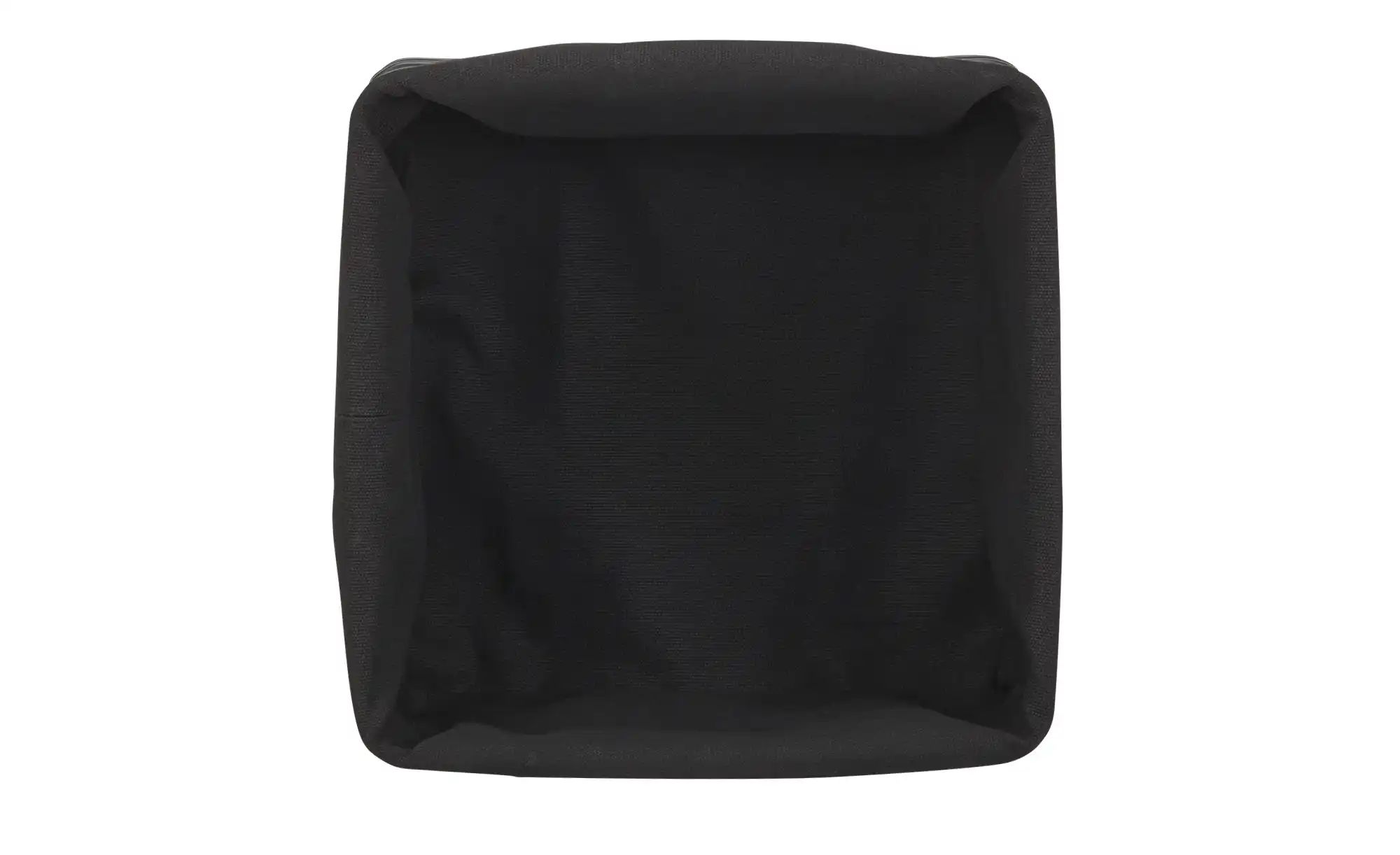 KHG Brotkorb   ¦ schwarz ¦ Edelstahl,Textil ¦ Maße (cm): B: 23 H: 21,5 T: 1 günstig online kaufen