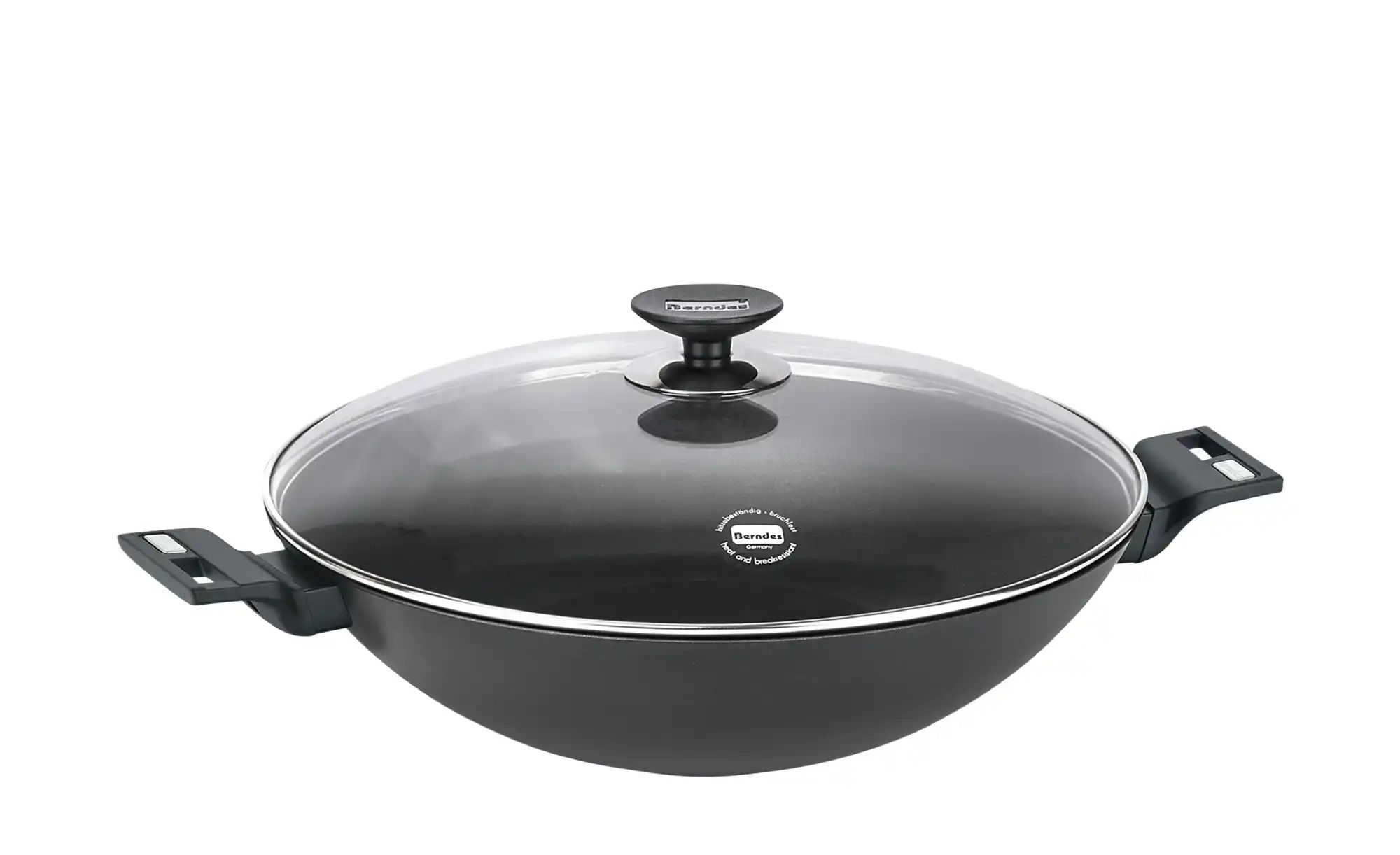 Berndes Wok mit Deckel  b.smart ¦ schwarz ¦ Aluminium Ø: 36 Töpfe & Pfannen günstig online kaufen