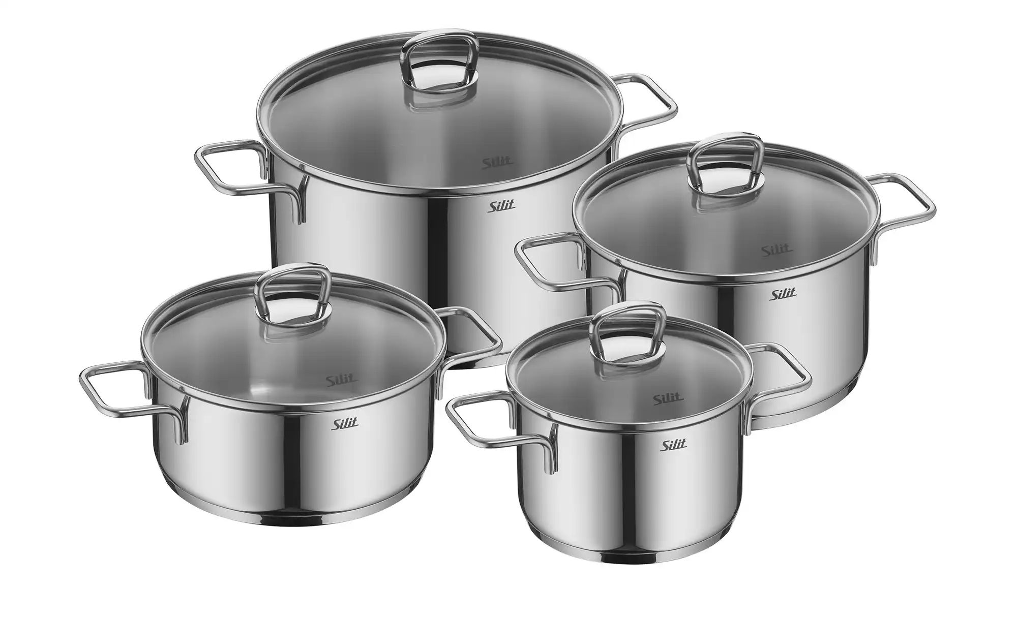 Silit Topf-Set 4 teilig  Alicante ¦ silber ¦ Edelstahl Töpfe & Pfannen & Zu günstig online kaufen