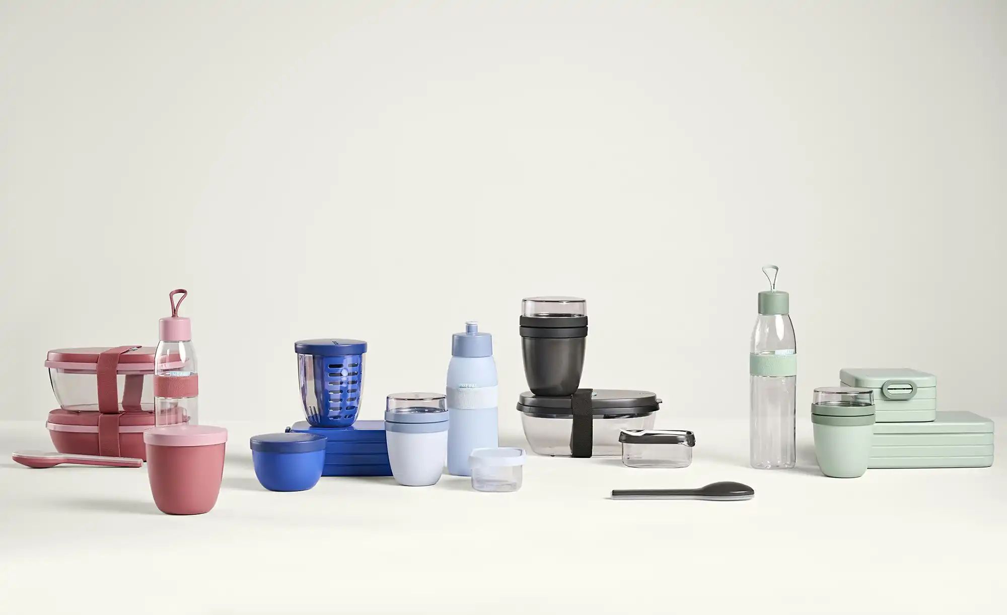 Thumbnail - Mepal Lunchbox Duo "To Go" Ellipse ¦ rosa/pink ¦ Kunststoff ¦ Maße (cm): B: 17,5 H: 7,5 Küchenzubehör & Helfer > Küchen...