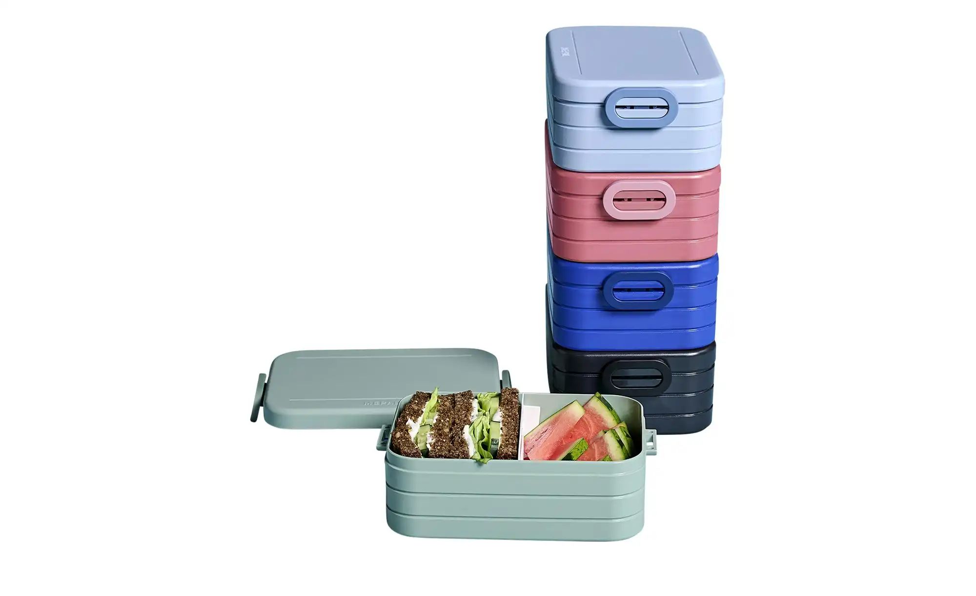 Mepal Bento-Lunchbox "To Go"  Take a Break ¦ blau ¦ Kunststoff ¦ Maße (cm): günstig online kaufen