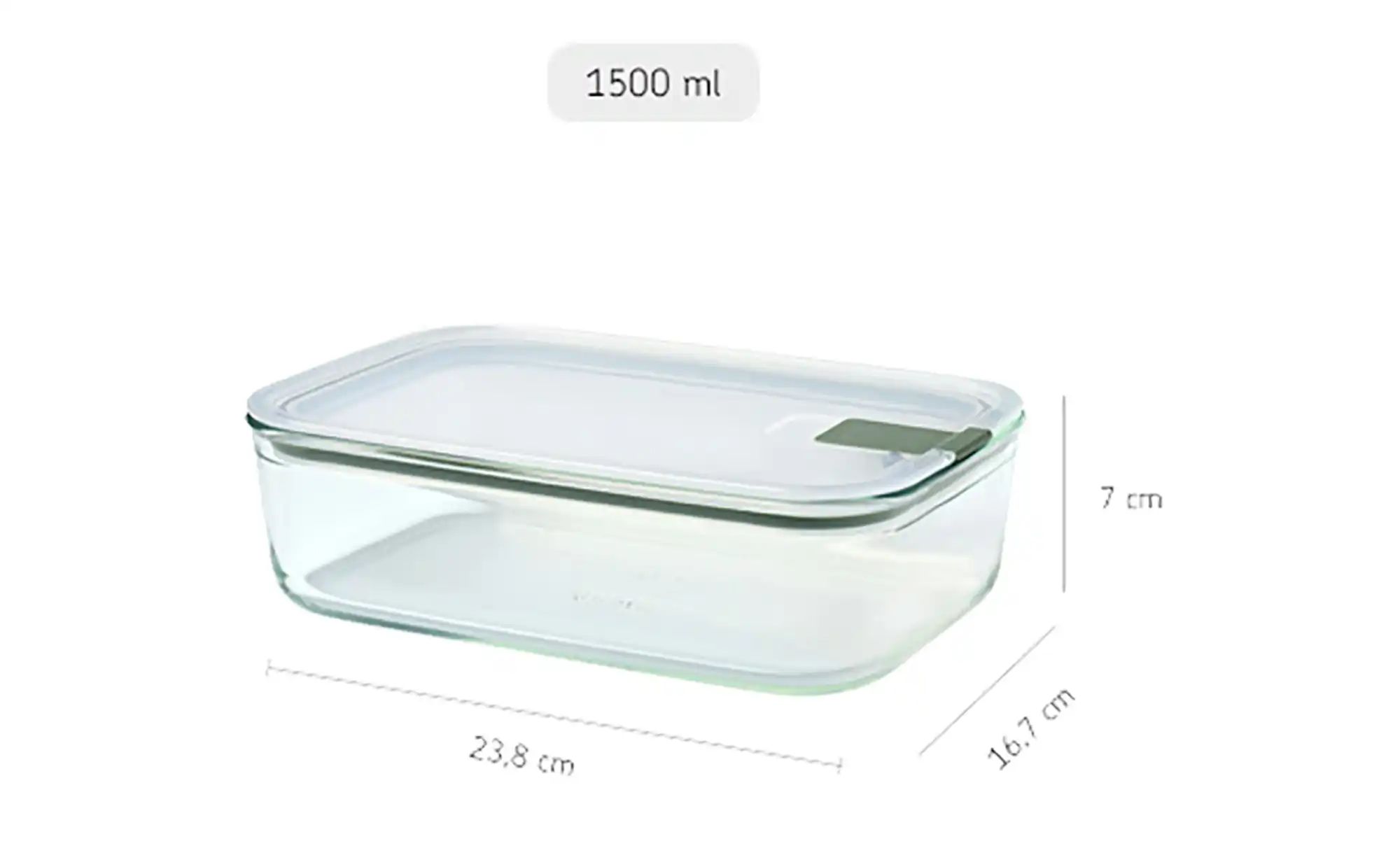 Mepal Vorratsdose  Easy Clip ¦ transparent/klar ¦ Glas, Kunststoff, Silikon günstig online kaufen