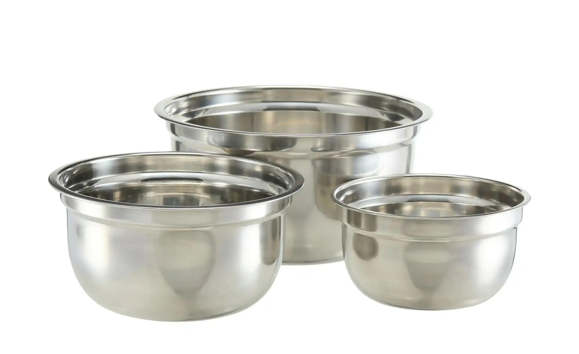 KHG Schüsselset   ¦ Edelstahl ¦ Maße (cm): B: 26 H: 14 Küchenzubehör & Helf günstig online kaufen