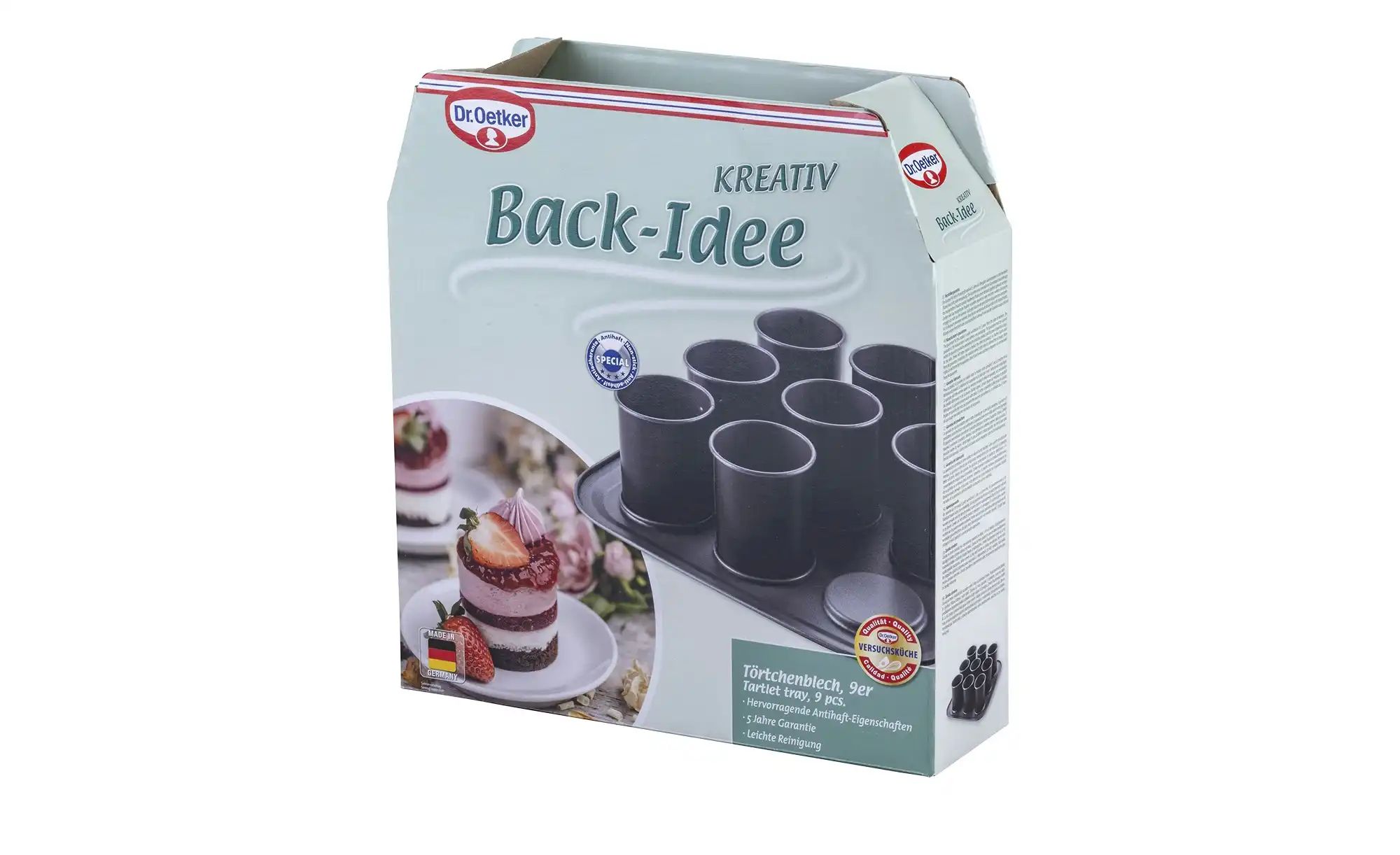 Dr. Oetker Törtchenblech  Back-Idee Kreativ ¦ grau ¦ Stahlblech ¦ Maße (cm) günstig online kaufen