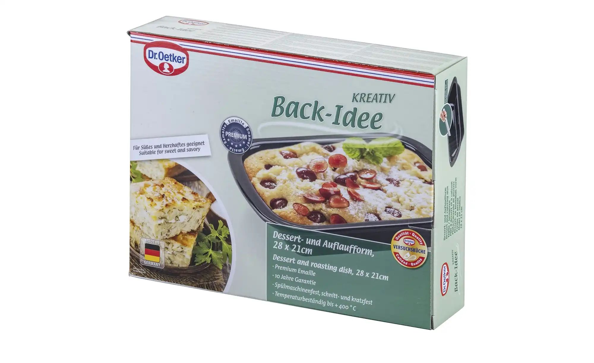 Dr. Oetker Dessert- und Auflaufform  Back-Idee Kreativ ¦ schwarz ¦ Stahlble günstig online kaufen
