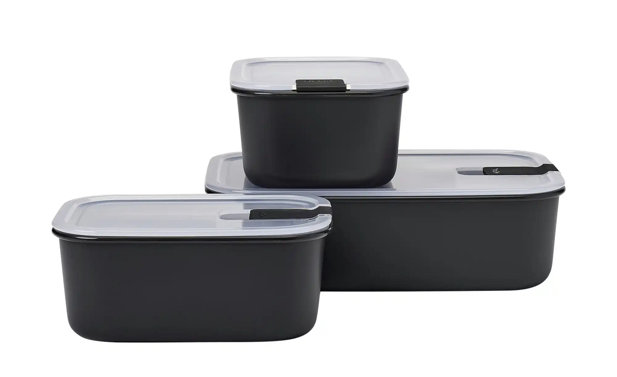 Mepal Vorratsdosenset  Easyclip ¦ schwarz ¦ Kunststoff Küchenzubehör & Helf günstig online kaufen