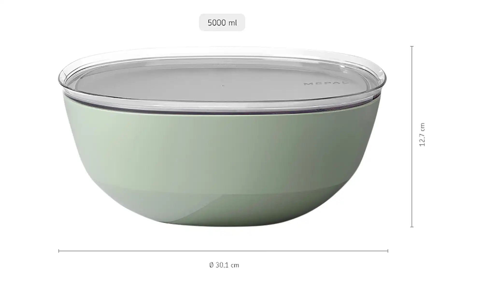 Mepal Servierschale  Silueta ¦ grün ¦ Kunststoff ¦ Maße (cm): H: 12,7  Ø: 3 günstig online kaufen