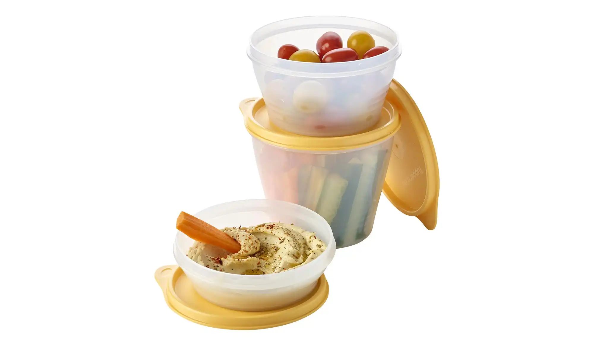 Thumbnail - Tupperware 3er-Classic-Set Frischhaltedosen klein  ¦ gelb ¦ Kunststoff ¦ Maße (cm): B: 13,2 H: 14,5 T: 13.5 Küchenzubehö...