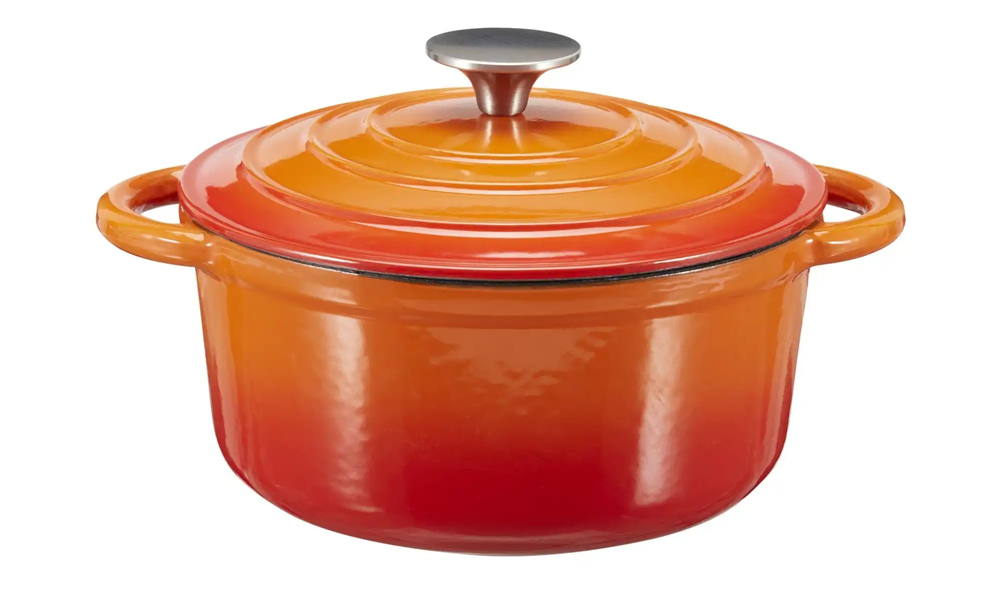 Meisterkoch Topf  OPUS ¦ orange ¦ Gußeisen ¦ Maße (cm): H: 10  Ø: 20 Töpfe günstig online kaufen