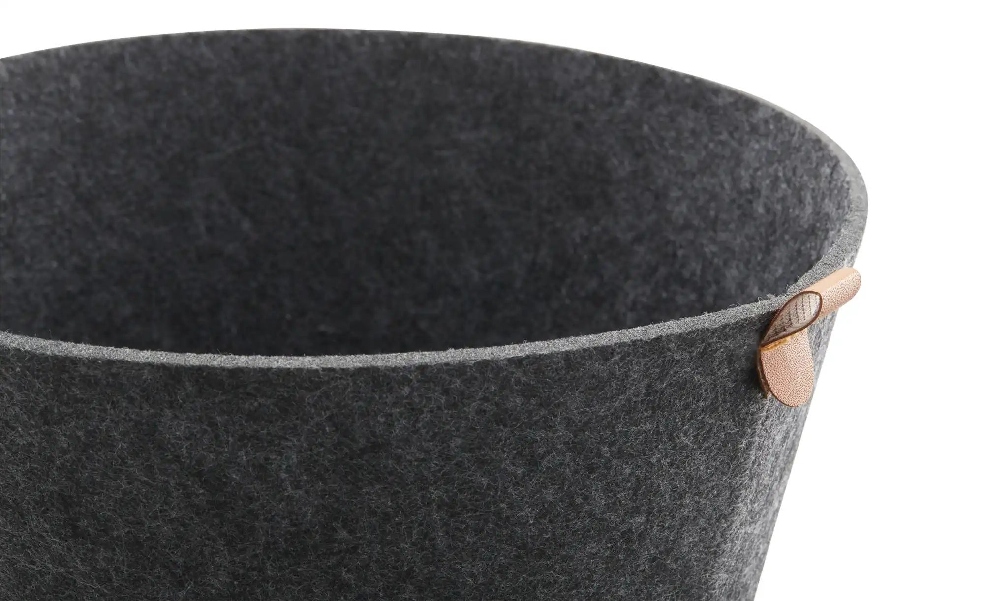 Thumbnail - Justinus Filzkorb Lifestyle ¦ grau ¦ Filz ¦ Maße (cm): H: 12 Ø: 24 Aufbewahrung > Körbe - Höffner