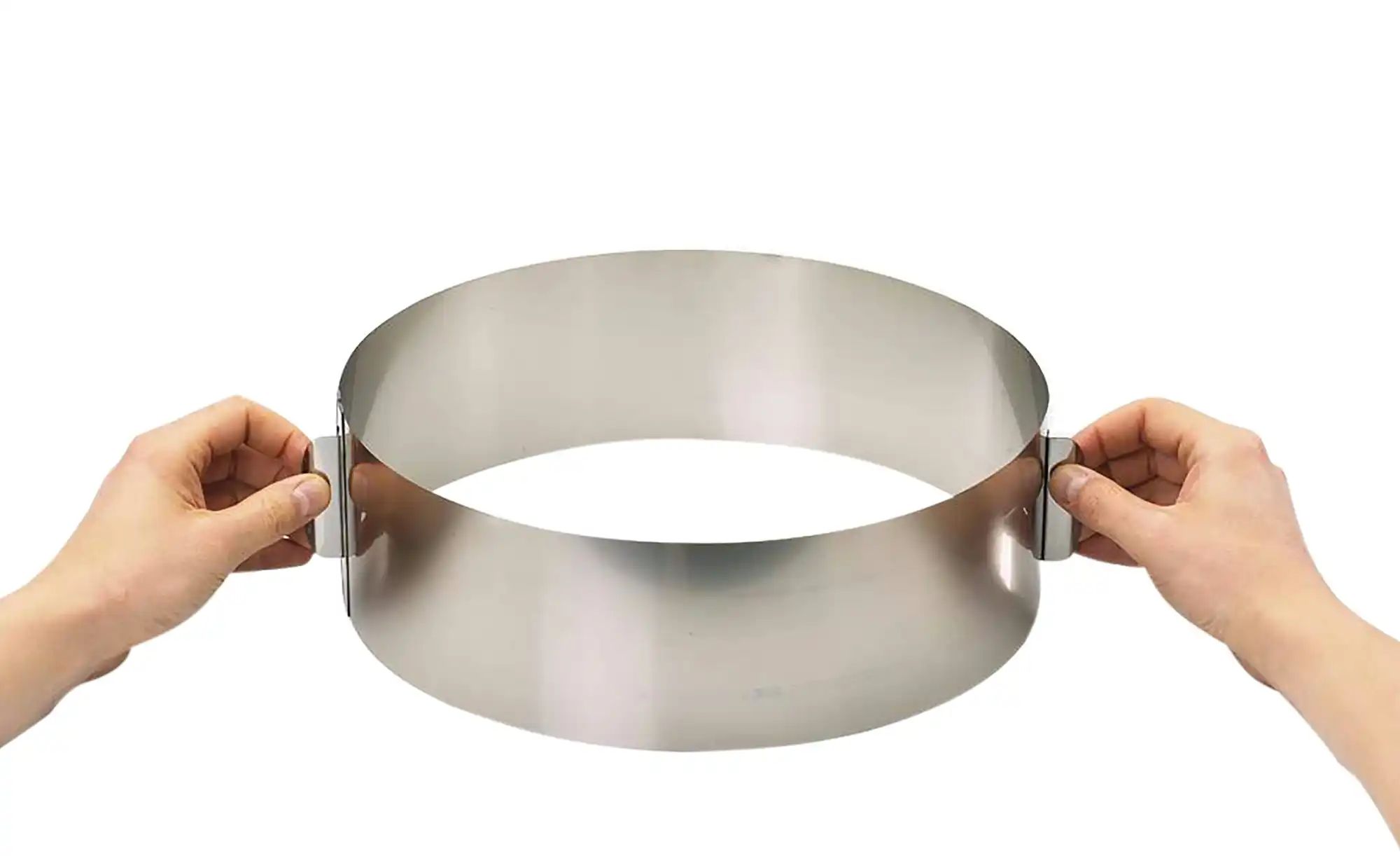 Gefu Tortenring  TONDO ¦ silber ¦ Edelstahl ¦ Maße (cm): H: 10  Ø: 16 Backe günstig online kaufen
