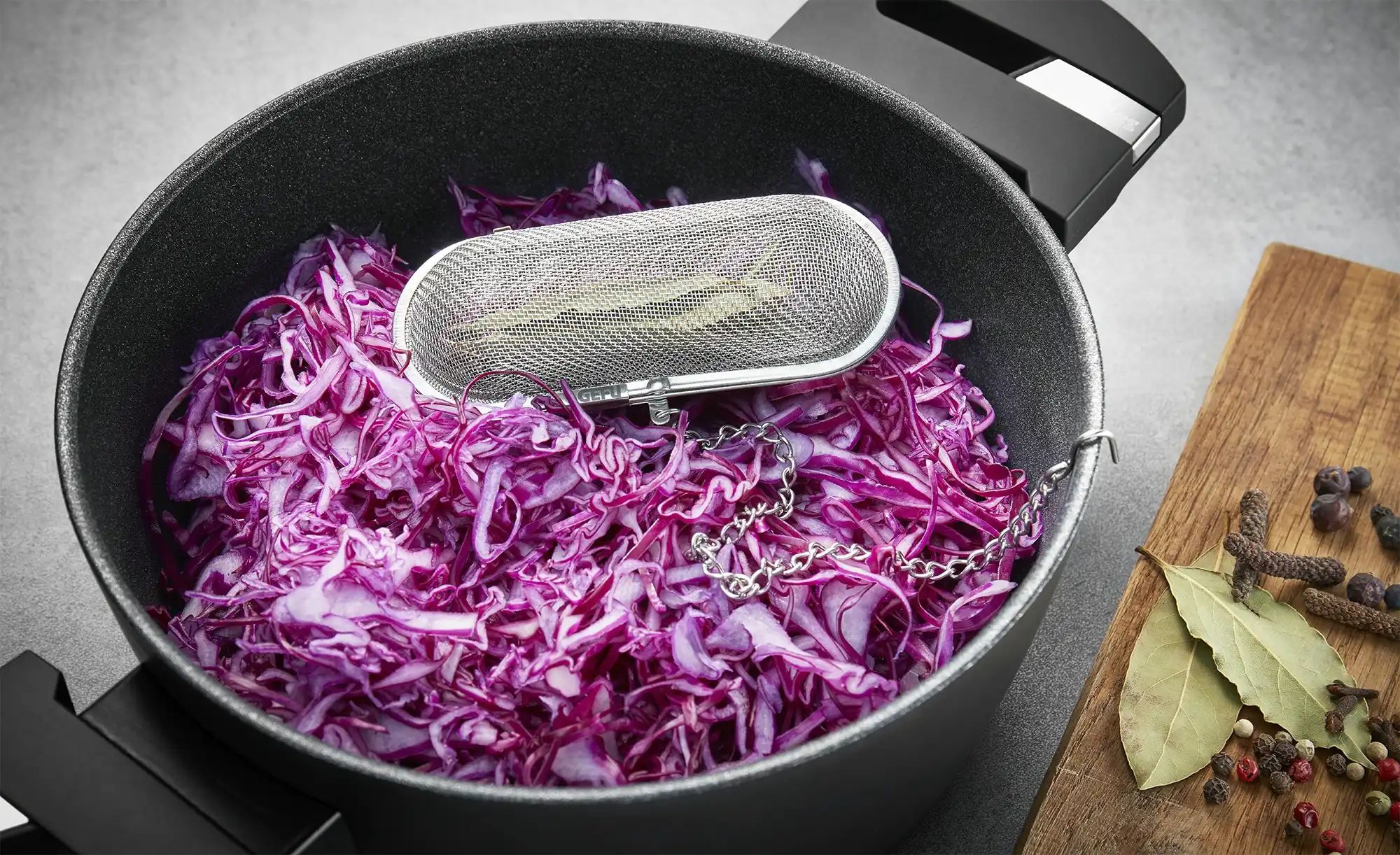 Gefu Gewürzsieb  INFUSIO ¦ silber ¦ Edelstahl ¦ Maße (cm): B: 4 H: 3 Küchen günstig online kaufen