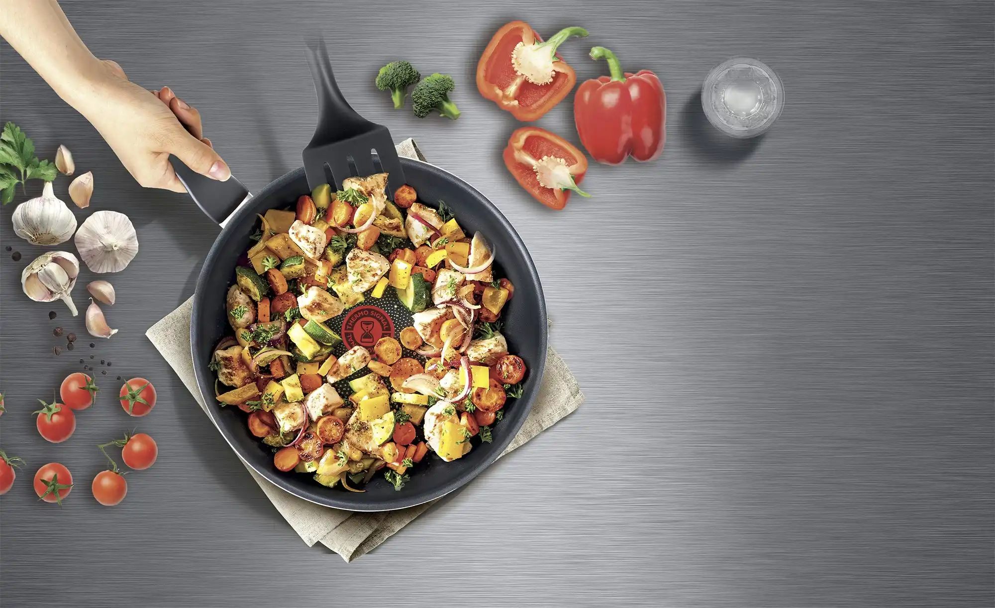 Thumbnail - Tefal Bratpfanne XL Force ¦ schwarz ¦ Aluminium Ø: 28 Töpfe & Pfannen & Zubehör > Pfannen > Bratpfannen - Höffner