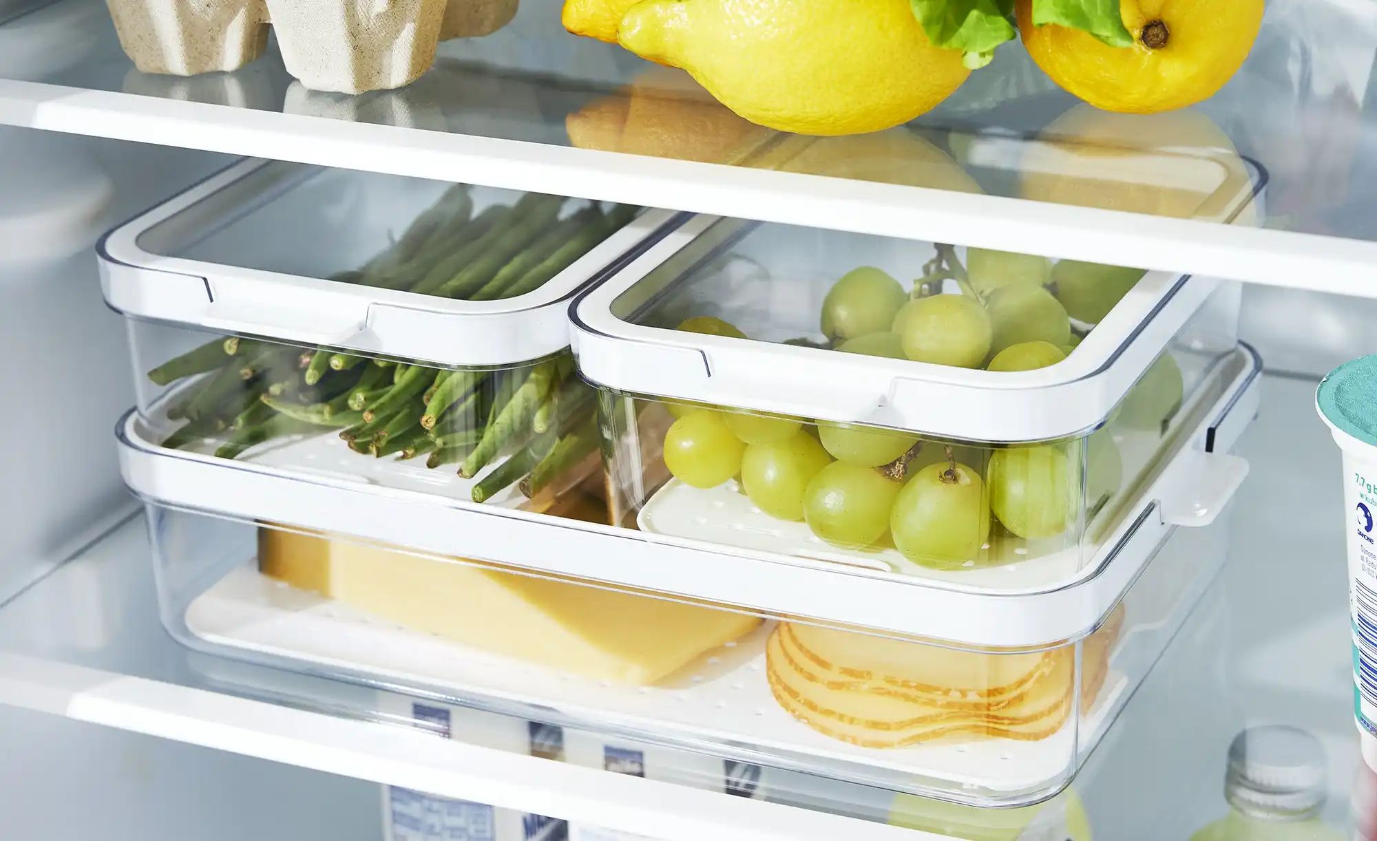 Thumbnail - Rotho Kühlschrankorganizer-Set  Cauma ¦ transparent/klar ¦ Kunststoff ¦ Maße (cm): B: 28,8 H: 20 T: 12.0 Küchenzubehör &...