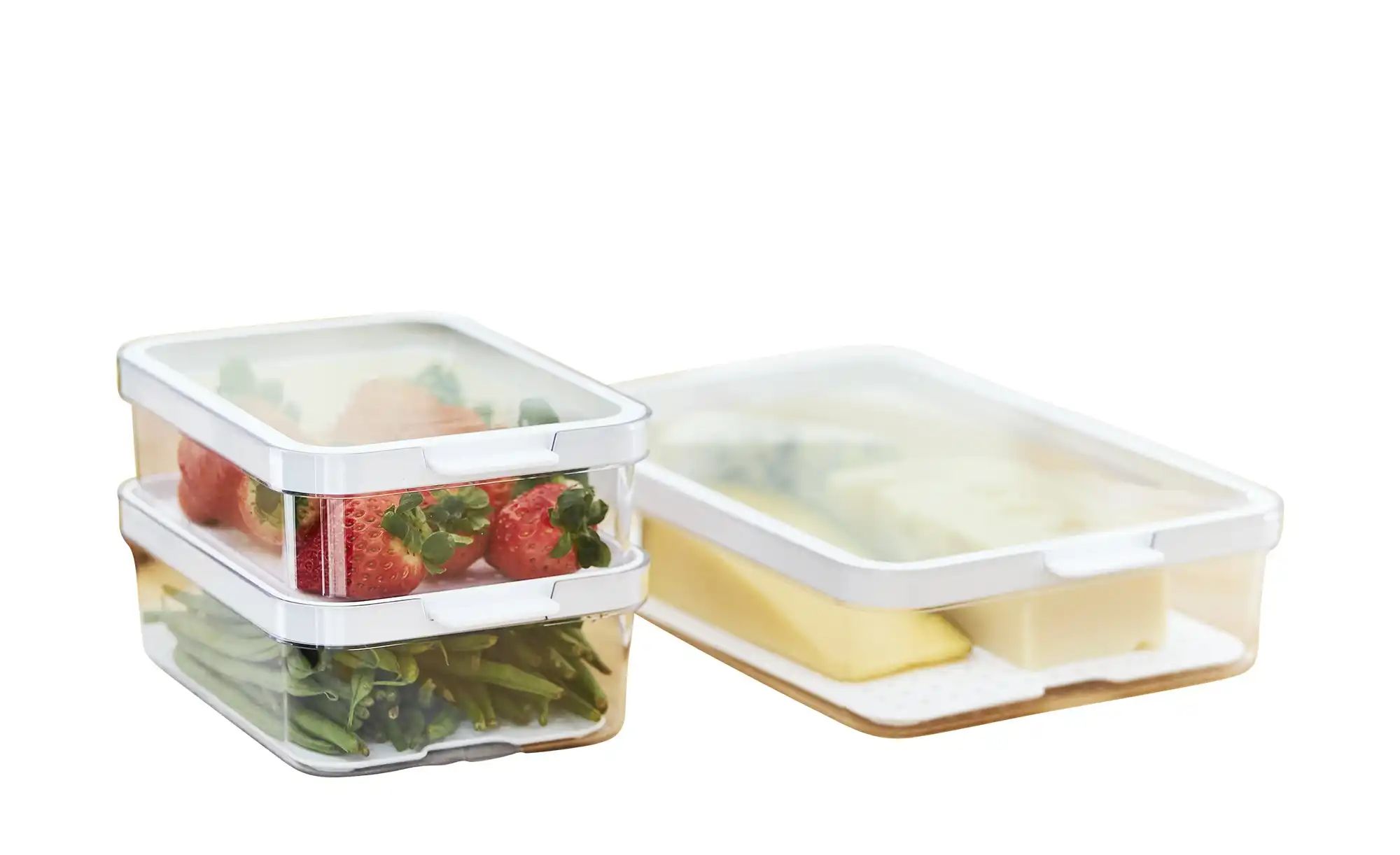 Thumbnail - Rotho Kühlschrankorganizer-Set  Cauma ¦ transparent/klar ¦ Kunststoff ¦ Maße (cm): B: 28,8 H: 20 T: 12.0 Küchenzubehör &...