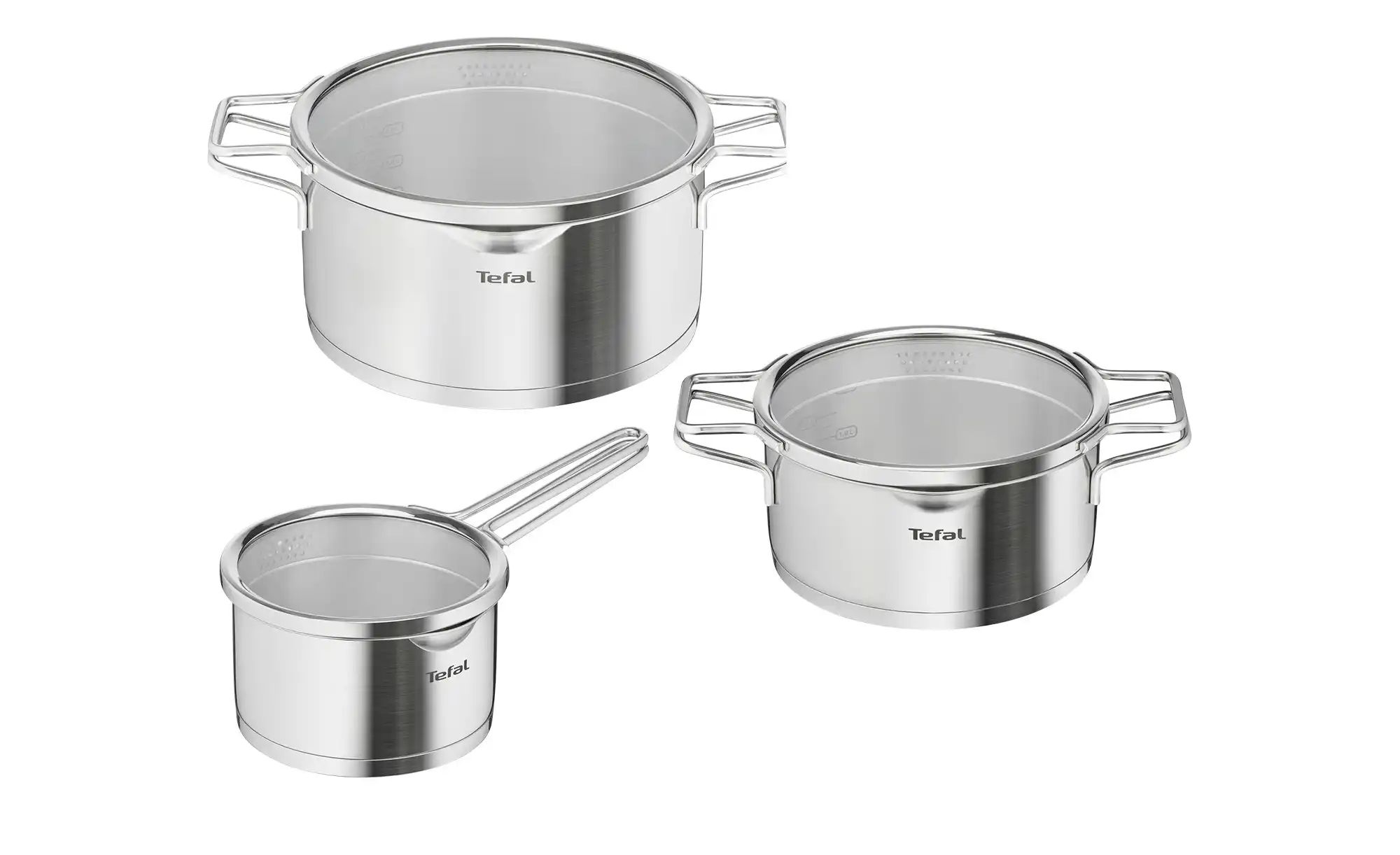 Tefal Topfset  Nordica ¦ silber ¦ Edelstahl Töpfe & Pfannen & Zubehör > Top günstig online kaufen