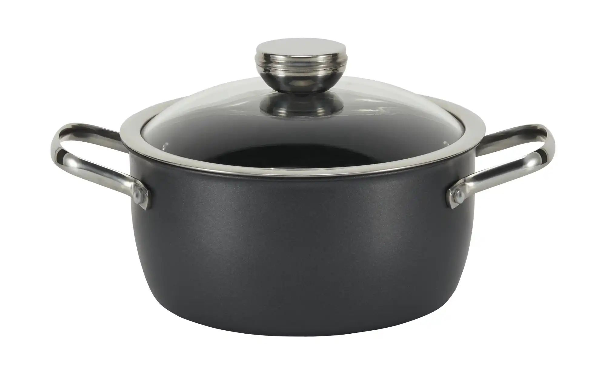 Meisterkoch Kochtopf  LOTUS ¦ schwarz ¦ Carbonstahl ¦ Maße (cm): H: 10  Ø: günstig online kaufen