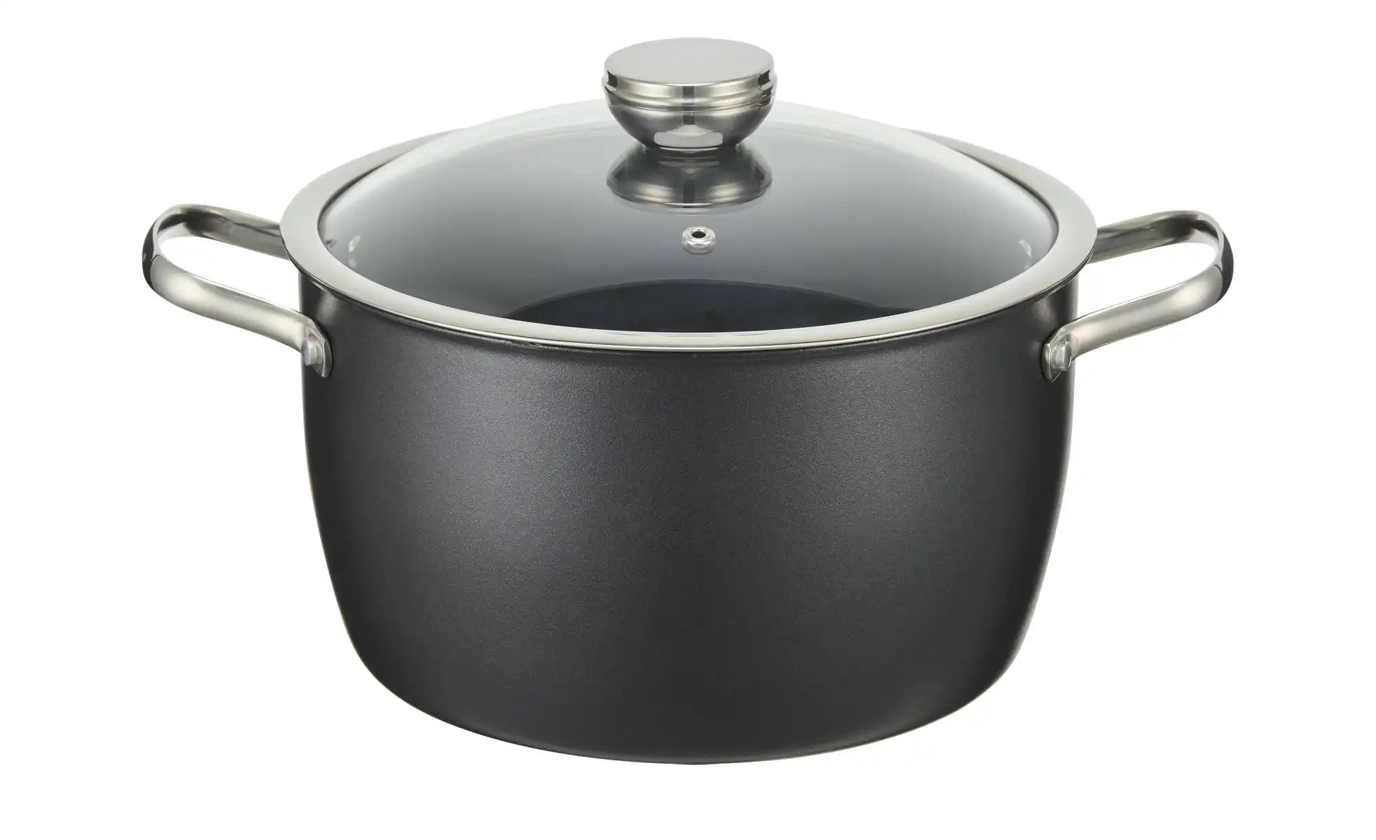 Meisterkoch Kochtopf  LOTUS ¦ schwarz ¦ Carbonstahl ¦ Maße (cm): H: 14  Ø: günstig online kaufen