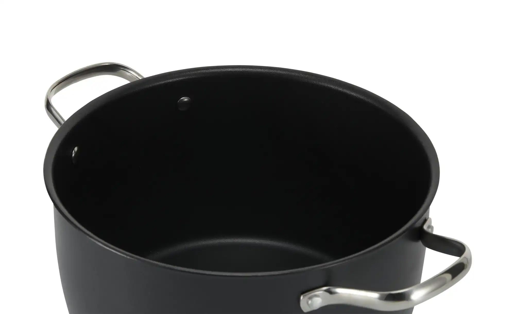 Meisterkoch Kochtopf  LOTUS ¦ schwarz ¦ Carbonstahl ¦ Maße (cm): H: 14  Ø: günstig online kaufen